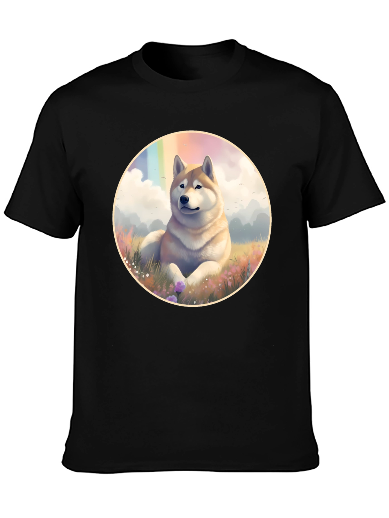 Shiba Inu Rainbow T-Shirt - Unique Dog Lover Tee
