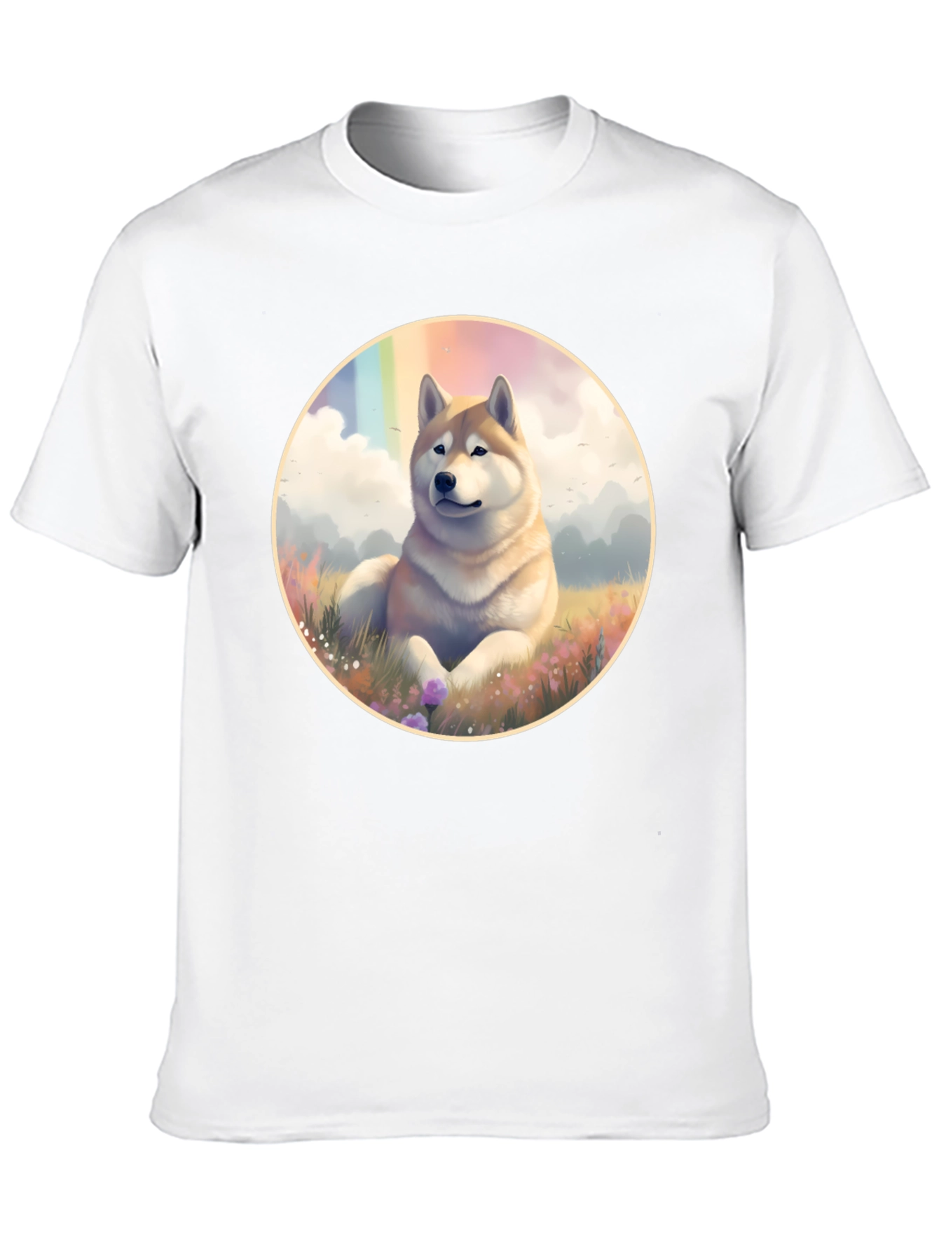 Shiba Inu Rainbow T-Shirt - Unique Dog Lover Tee