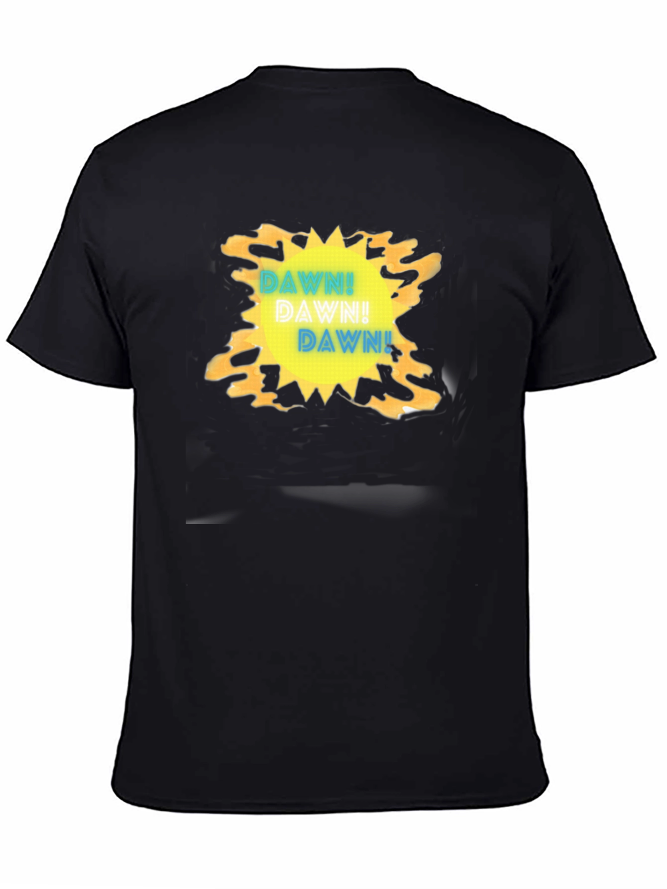 DAWN! Graphic Print Black T-Shirt