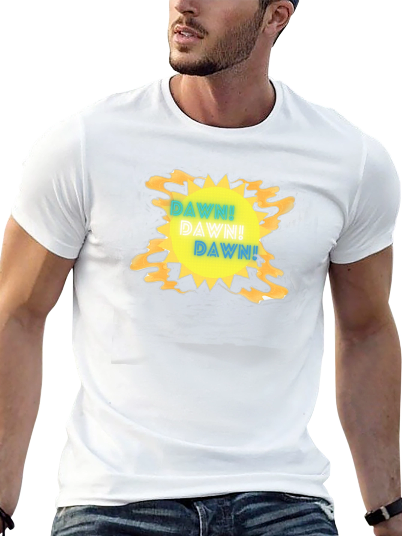 DAWN! Graphic Print Black T-Shirt
