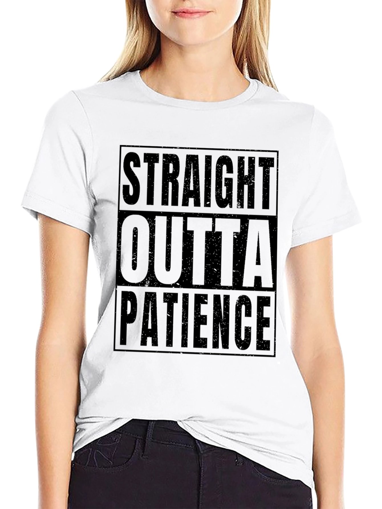 Straight Outta Patience Graphic T-Shirt