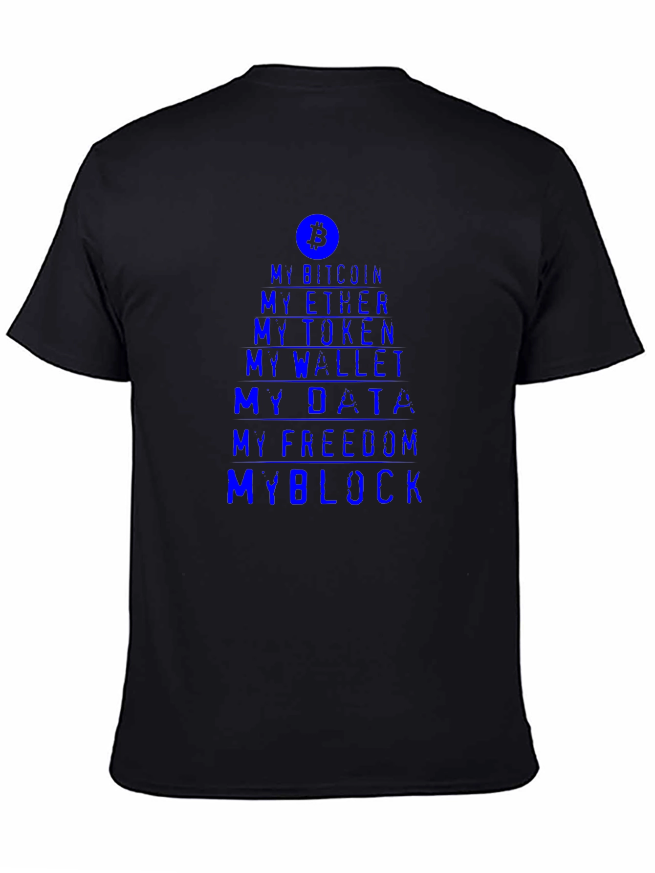 Crypto Enthusiast Tee - My Bitcoin My Block T-Shirt