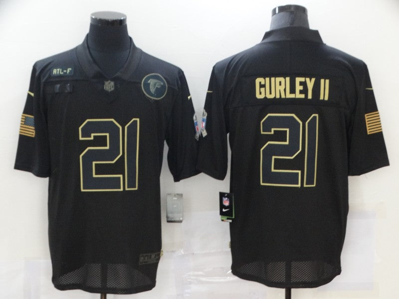 Men's Atlanta Falcons Todd Gurley II #21 Black Game Jerseys