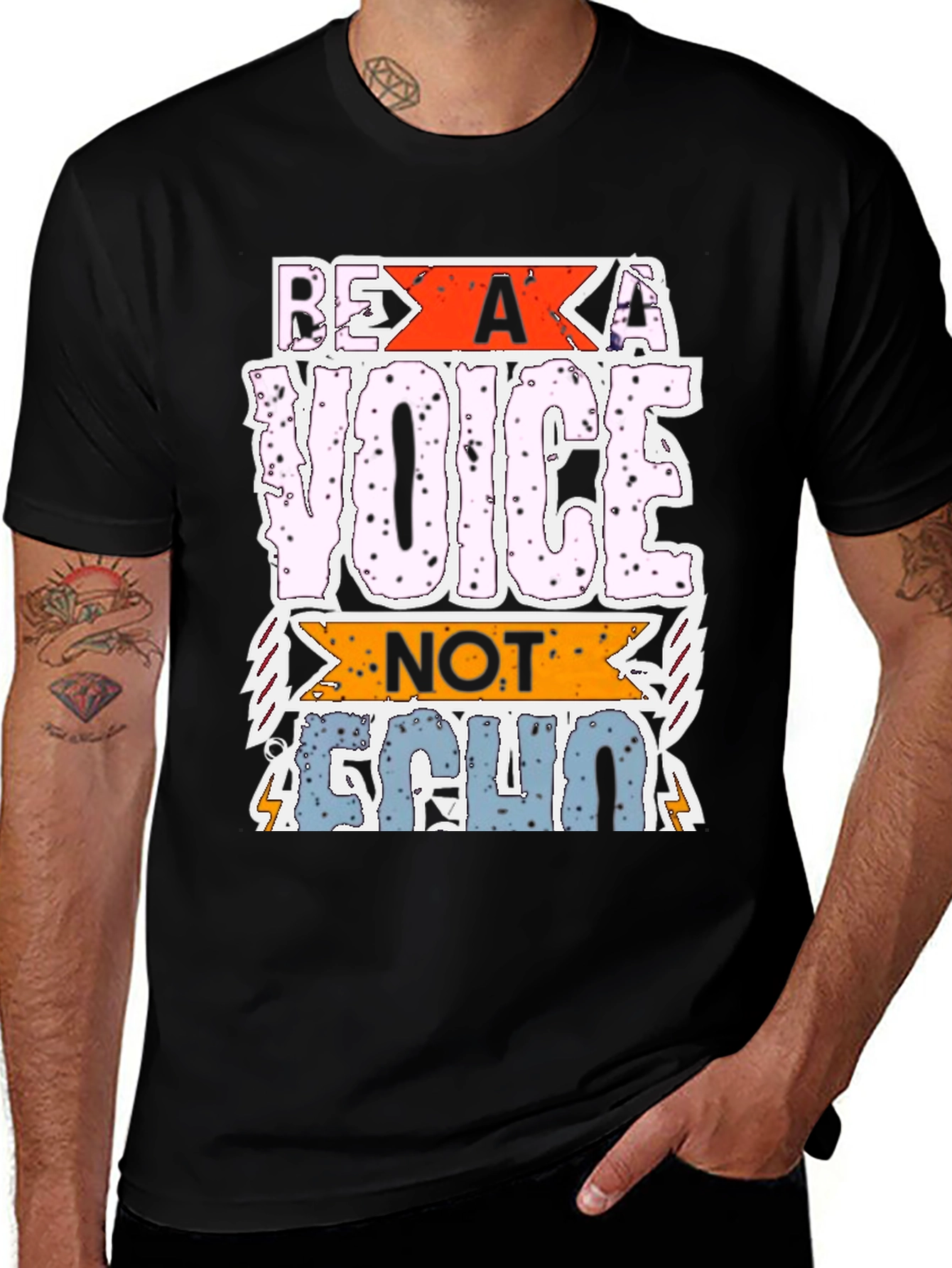 Be A Voice Not Echo Graphic T-Shirt