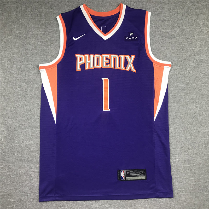 Men's Phoenix Suns Devin Booker #1 Purple Replica Jerseys