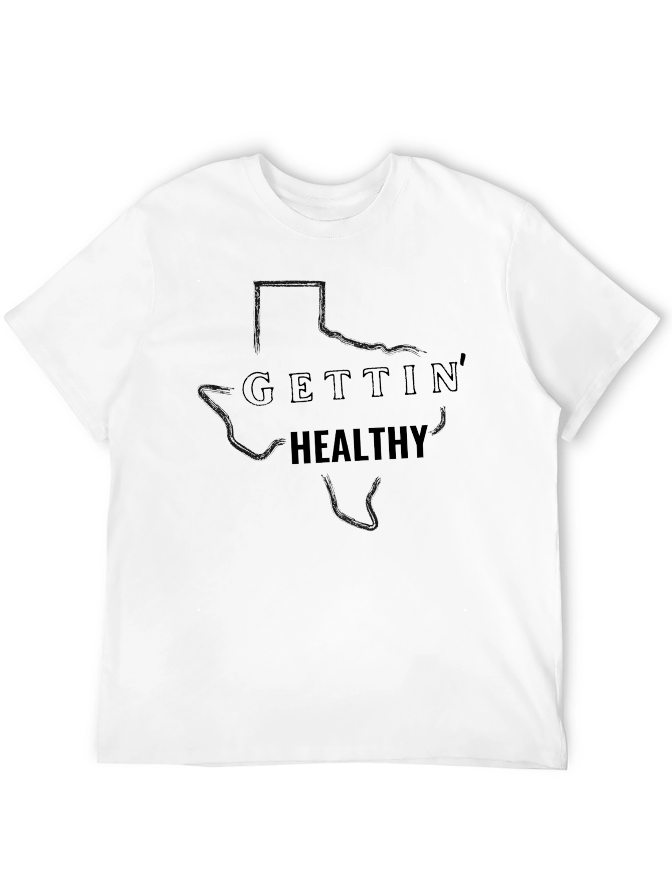 Gettin Healthy Texas Black T-Shirt
