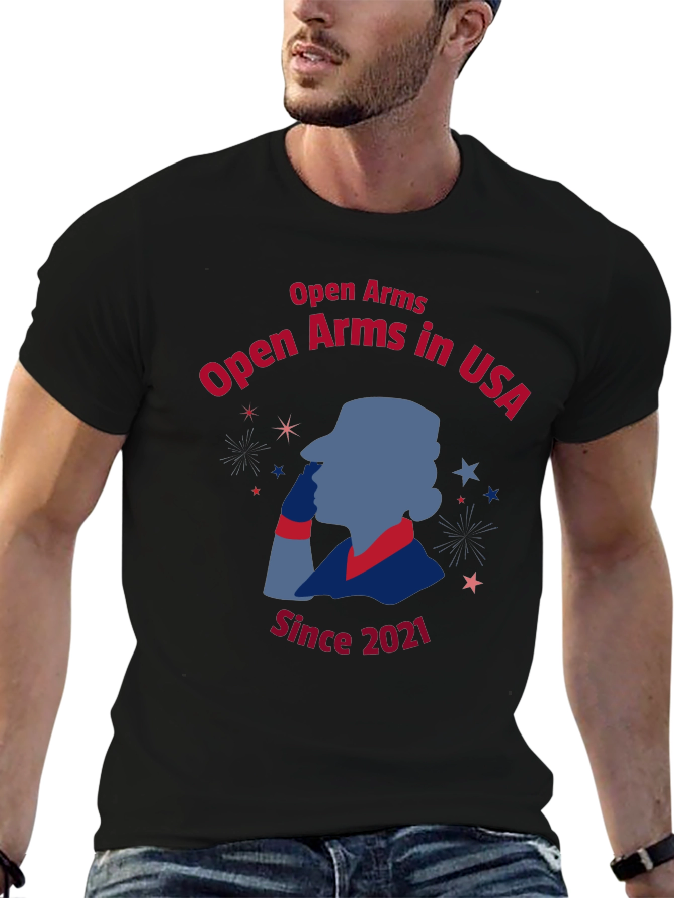 Open Arms in USA Graphic T-Shirt
