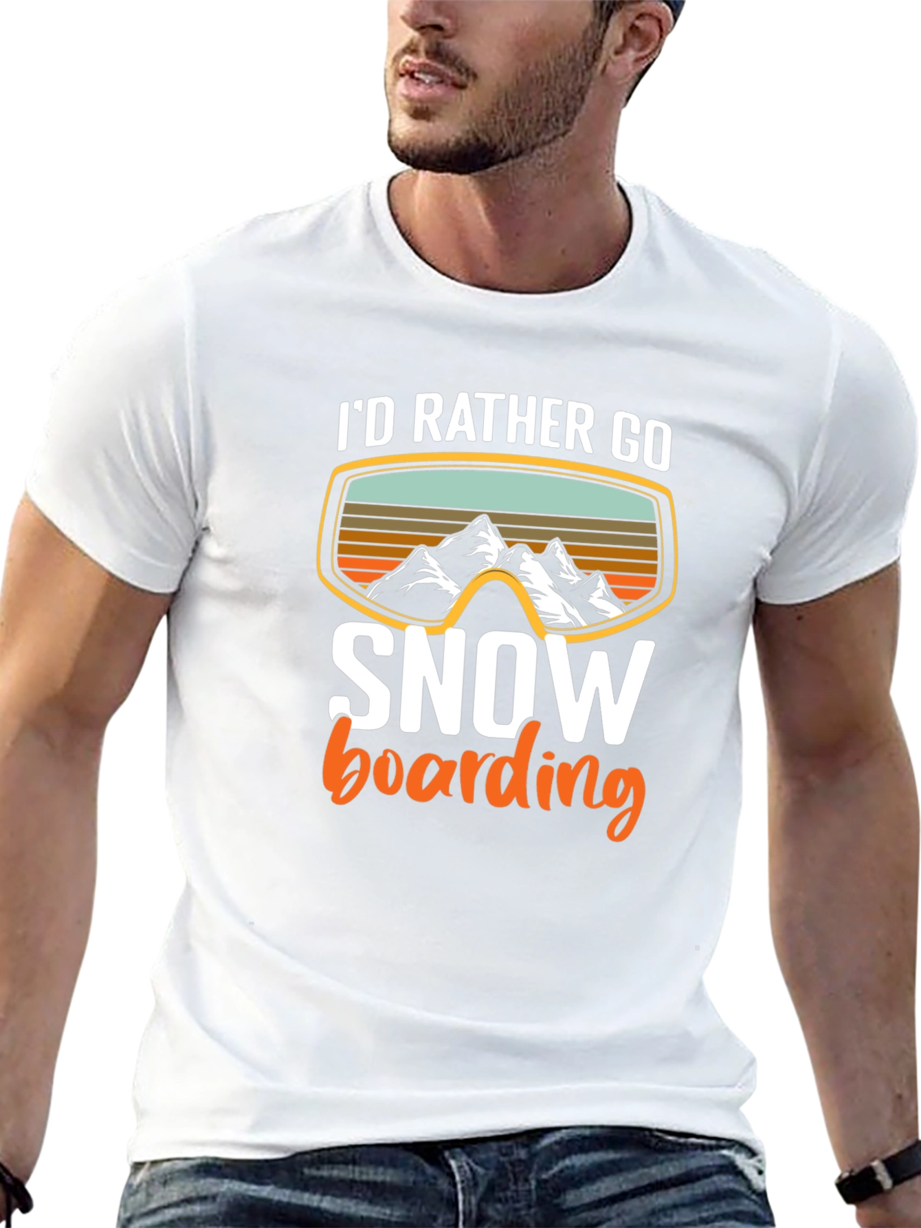 Id Rather Go Snowboarding T-Shirt