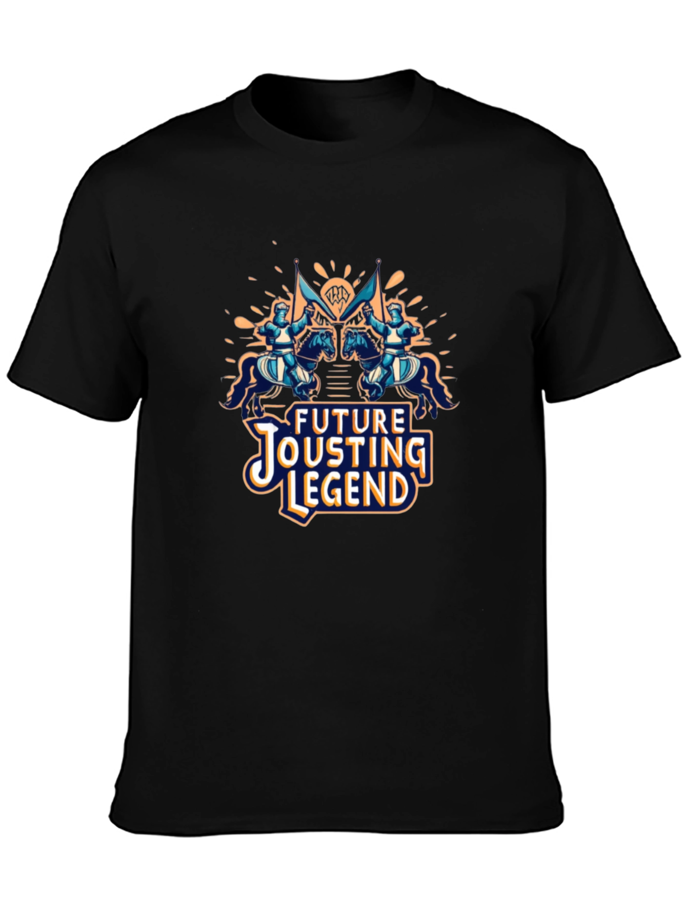 Future Jousting Legend Black T-Shirt