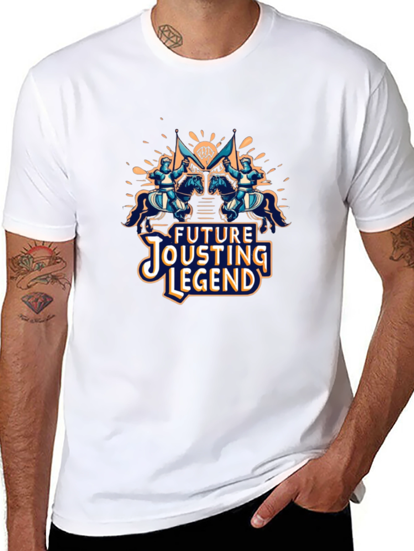 Future Jousting Legend Black T-Shirt