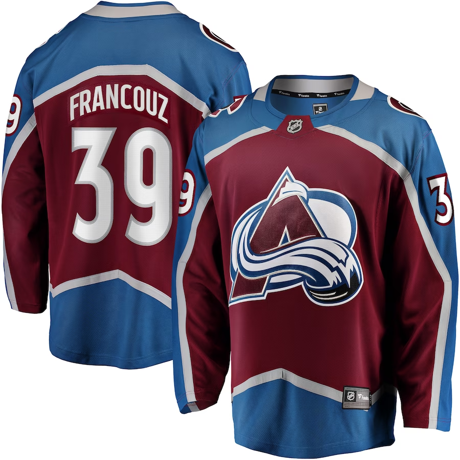 Men's Colorado Avalanche Pavel Francouz #39 Burgundy Breakaway Player Jerseys