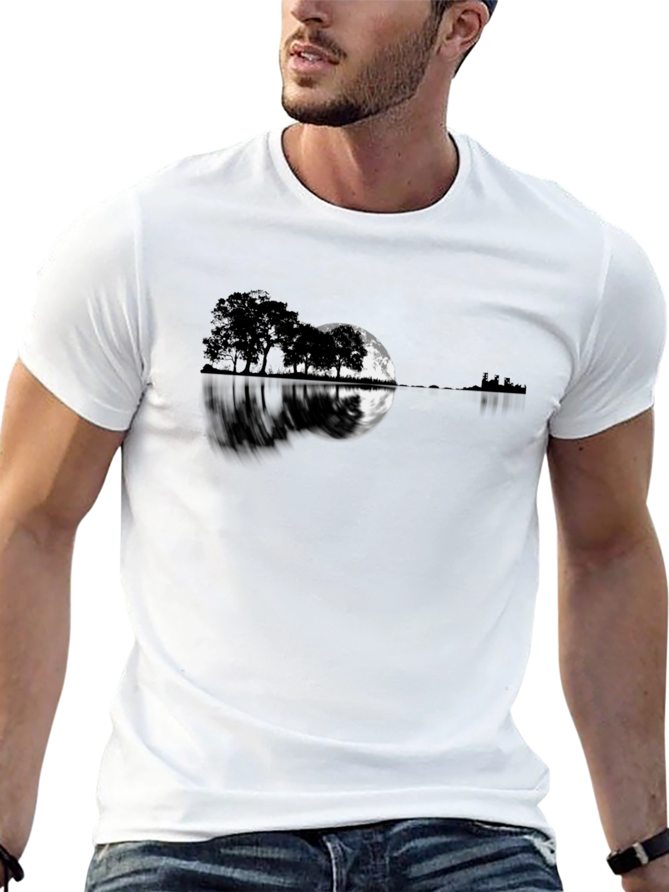 Moonlit Guitar T-Shirt