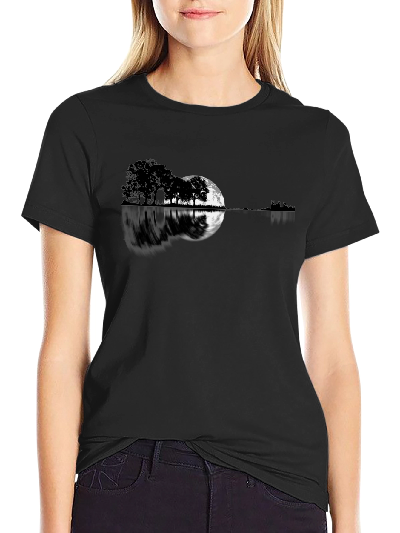 Moonlit Guitar T-Shirt