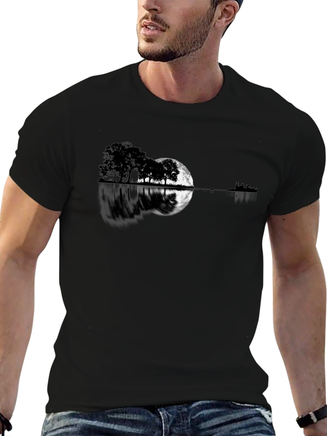 Moonlit Guitar T-Shirt