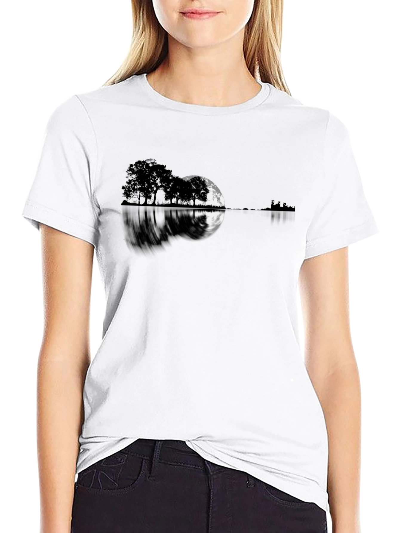 Moonlit Guitar T-Shirt