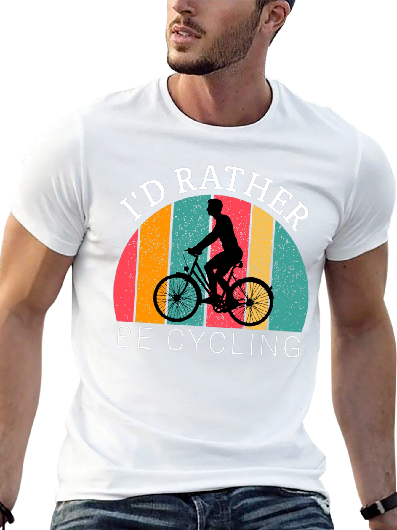 Id Rather Be Cycling Graphic T-Shirt