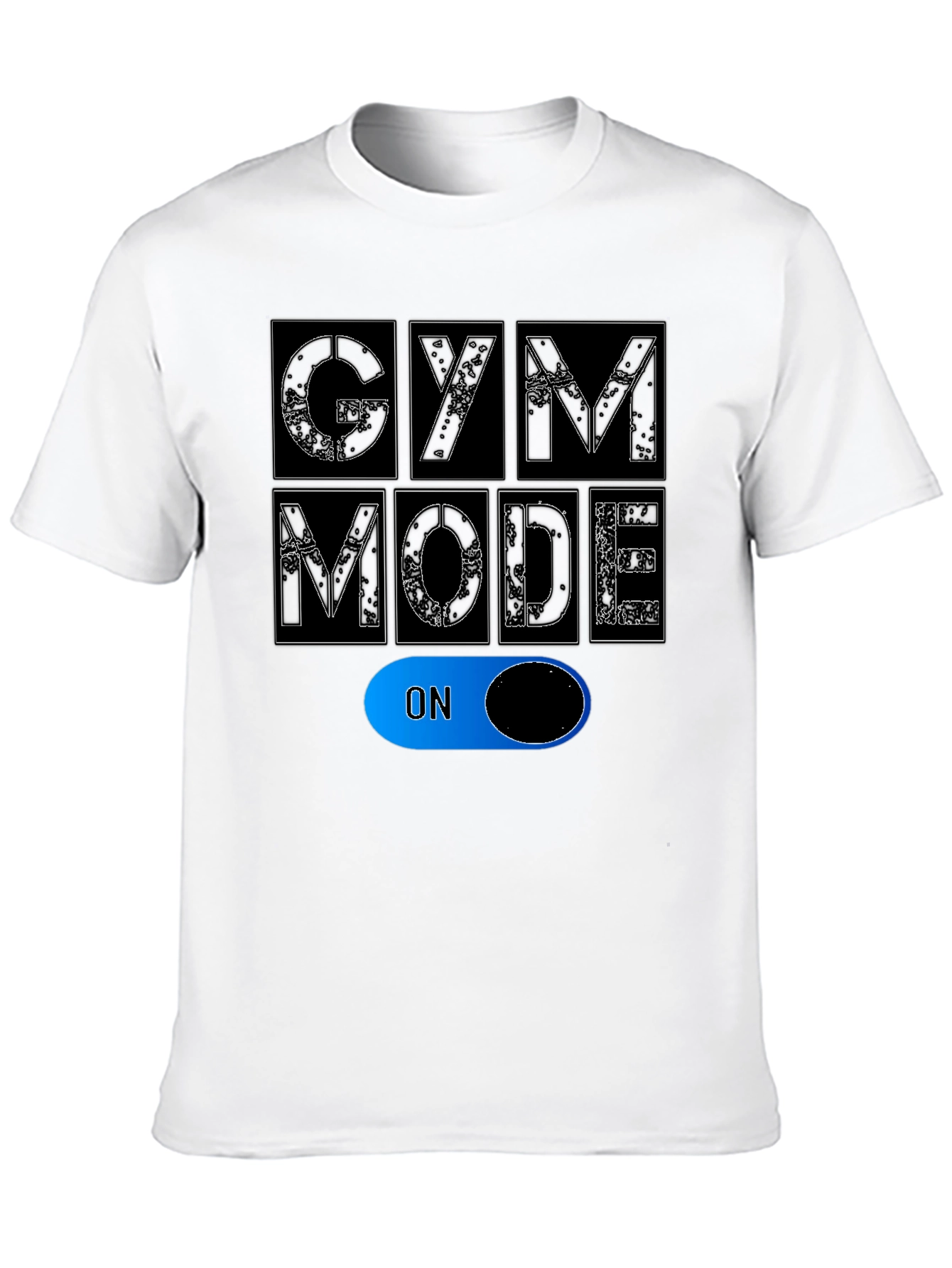 Gym Mode On Black T-Shirt