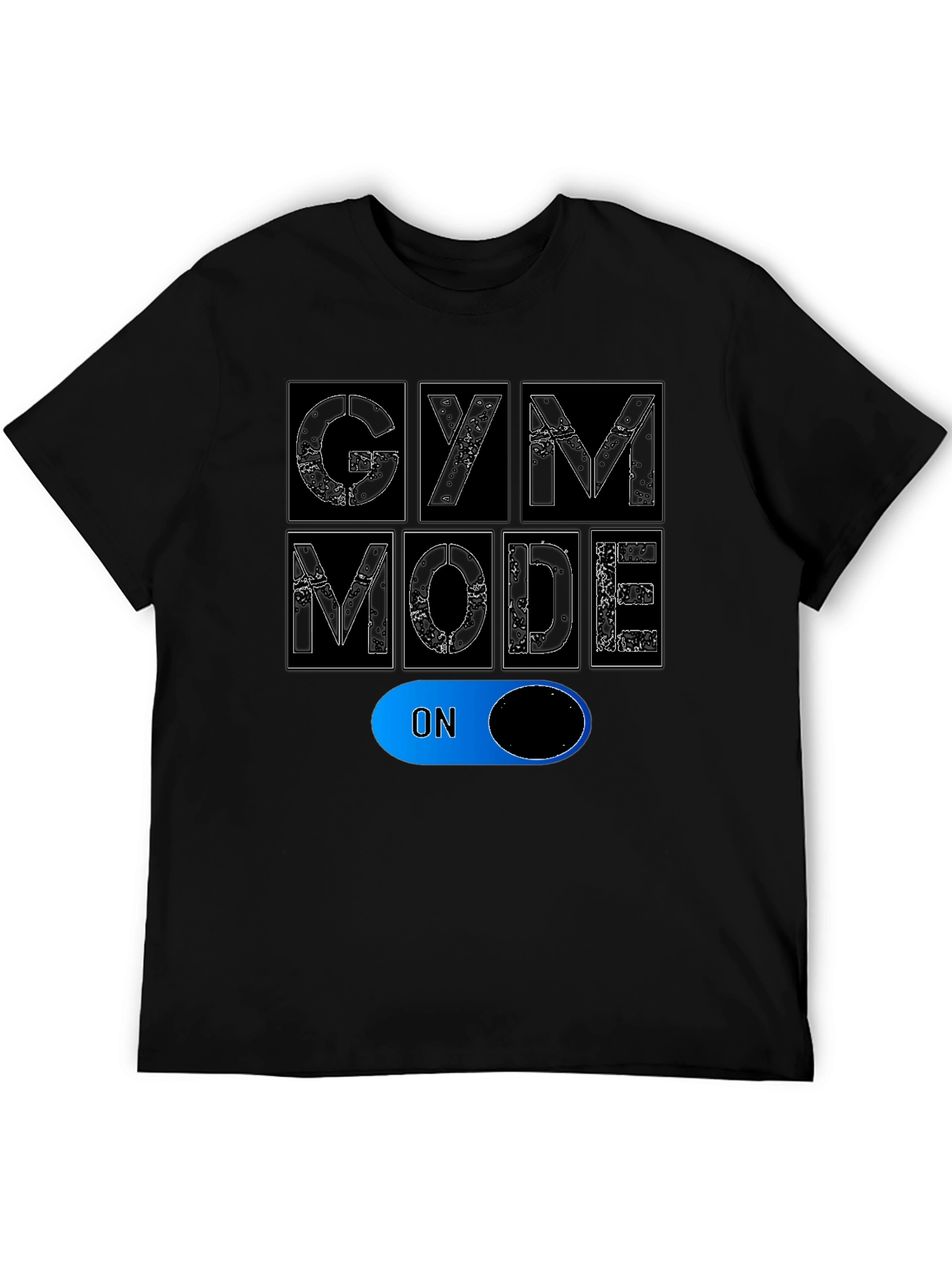 Gym Mode On Black T-Shirt