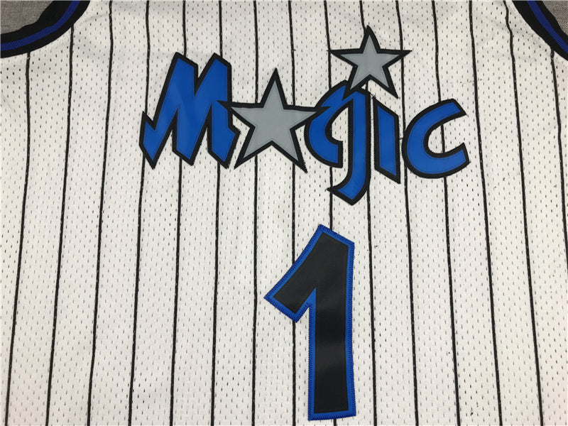 Men's Orlando Magic Penny Hardaway #1 White Hardwood Classics Swingman Jerseys