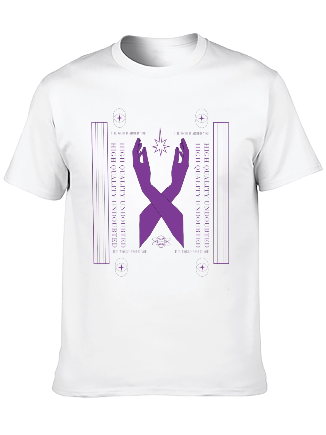 Mystic Purple Hands Graphic T-Shirt - Unisex
