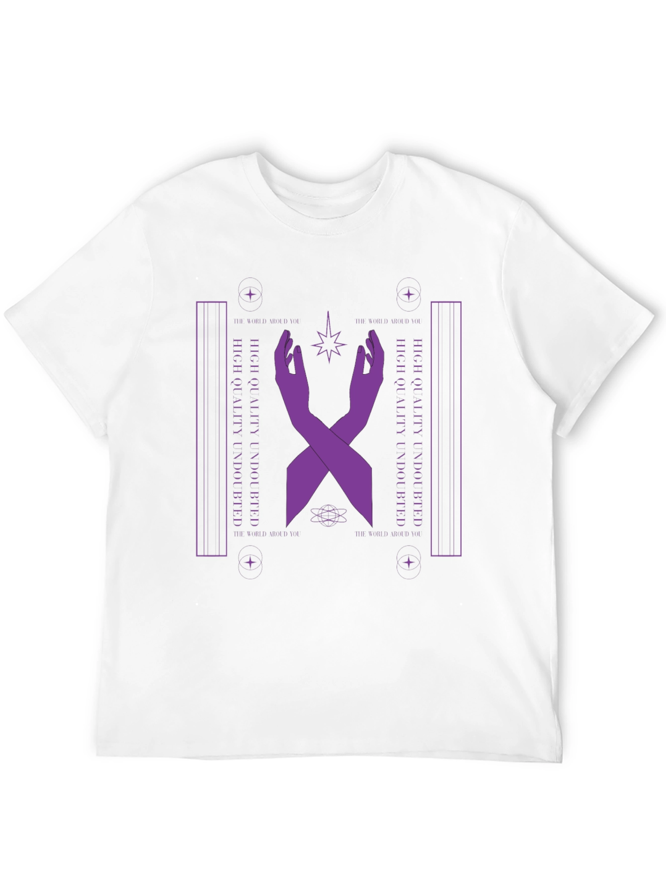 Mystic Purple Hands Graphic T-Shirt - Unisex