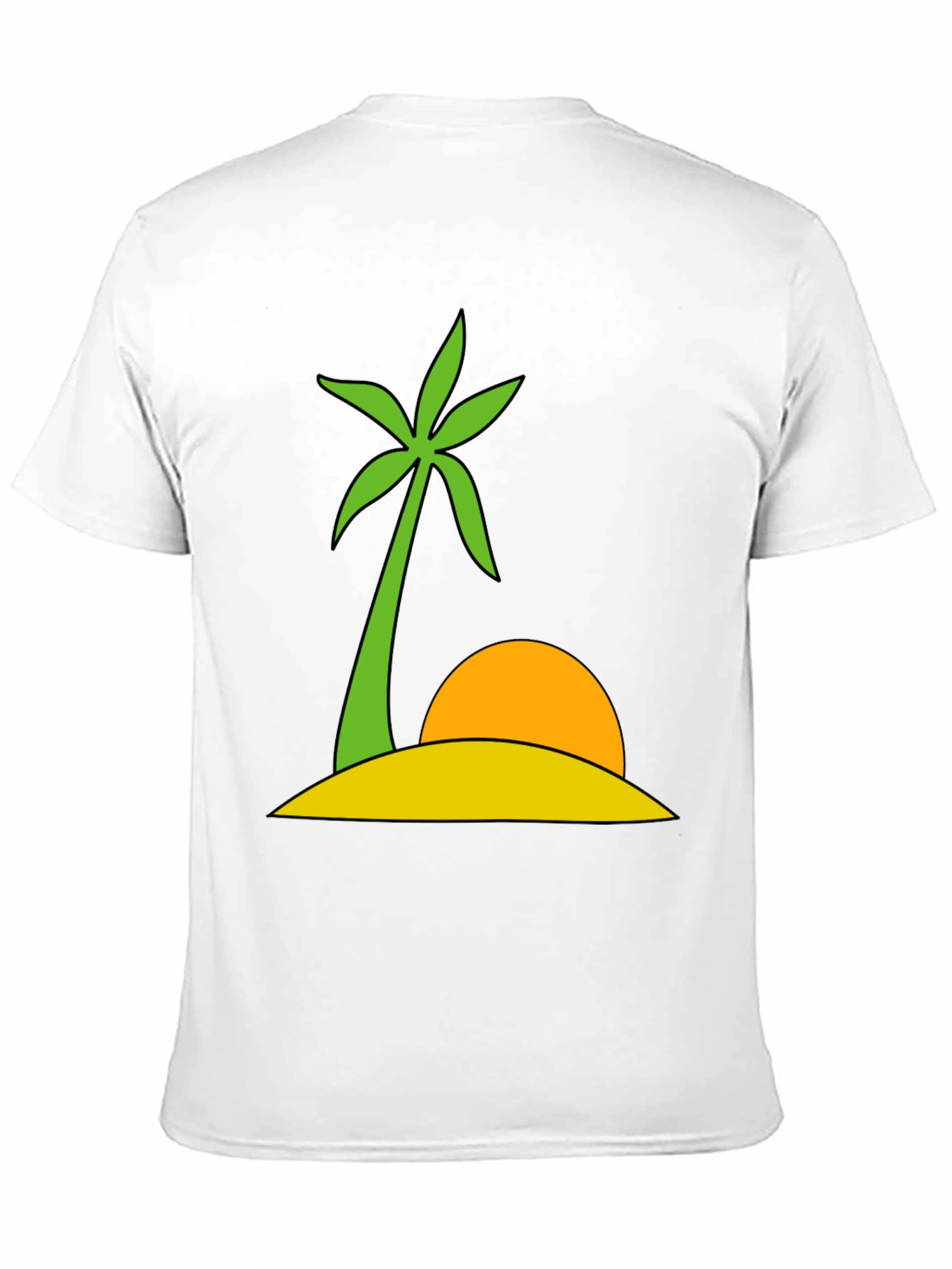 Tropical Palm Tree Island Graphic Tee