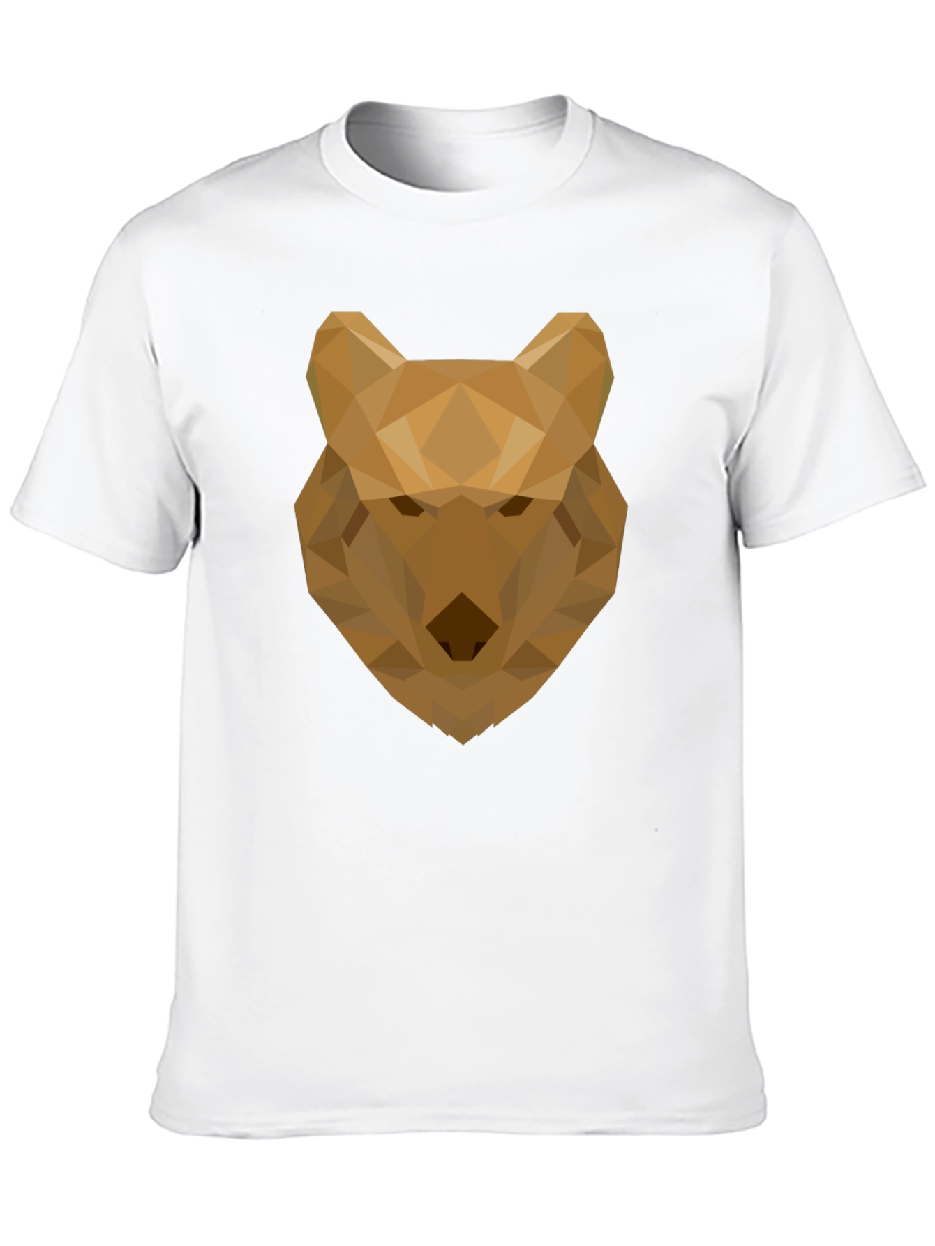 Geometric Wolf Graphic Tee - Modern Style