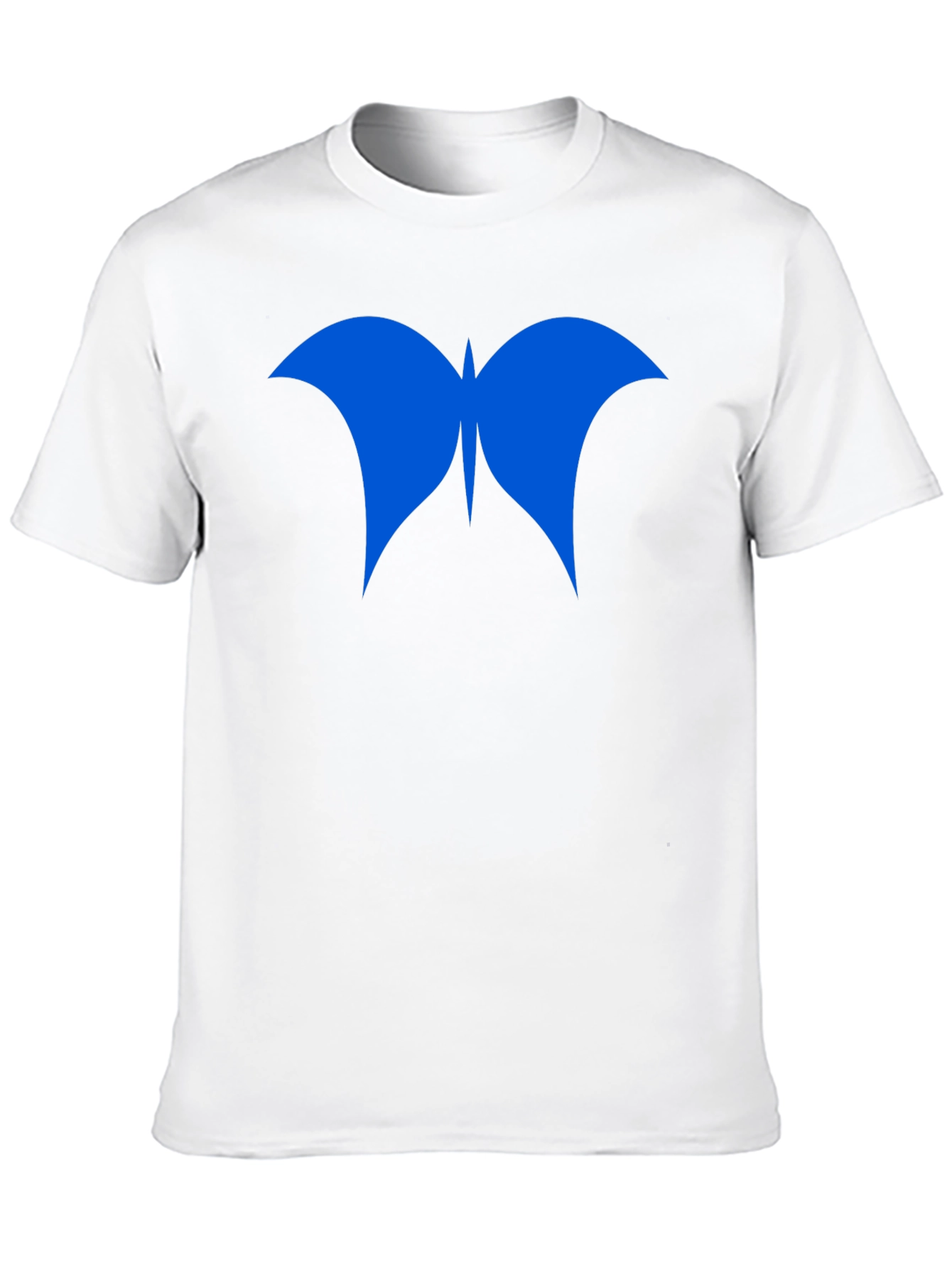 Blue Butterfly Graphic Black Tee - Stylish Mens Shirt