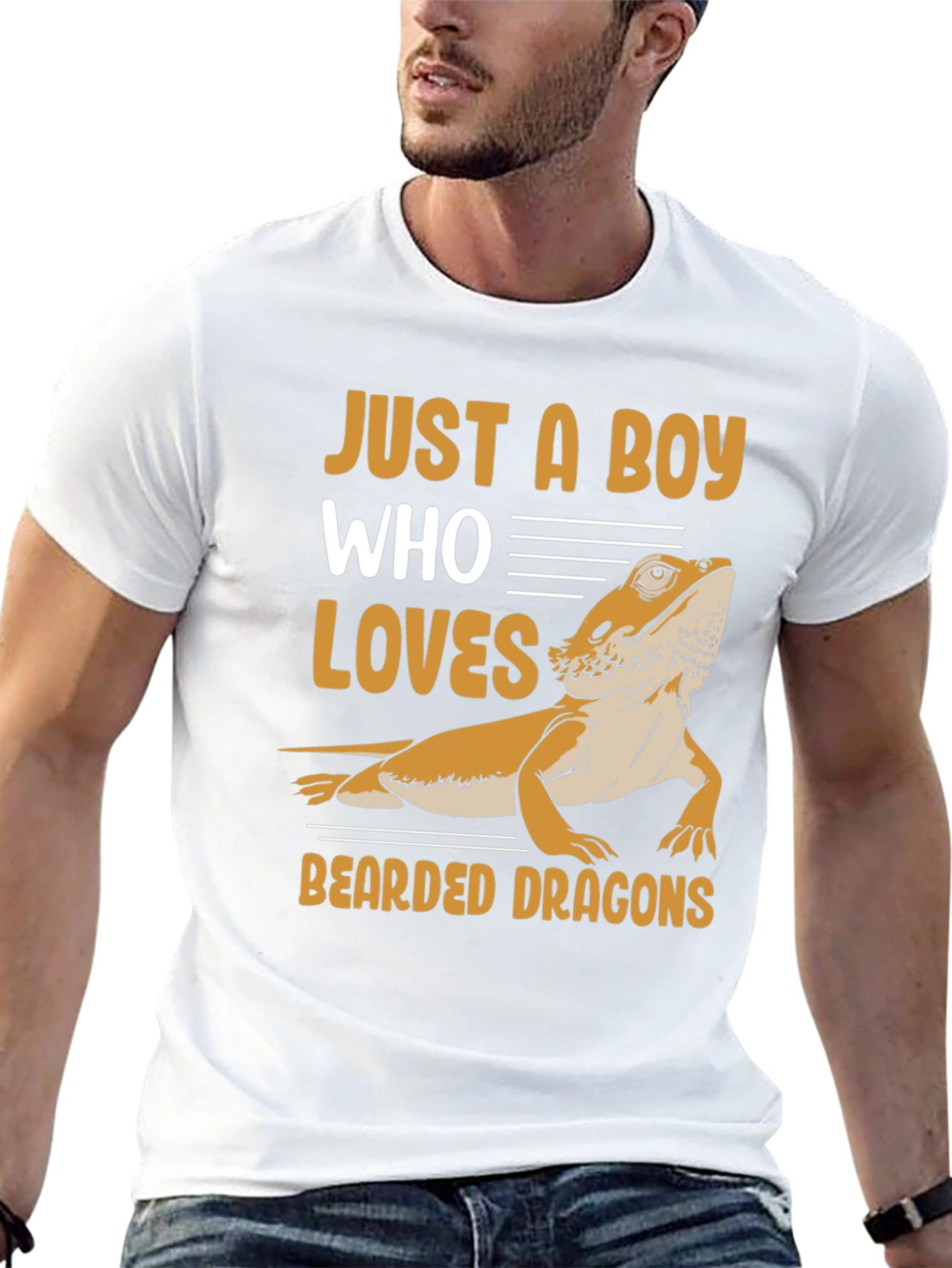 Boy Who Loves Bearded Dragons T-Shirt