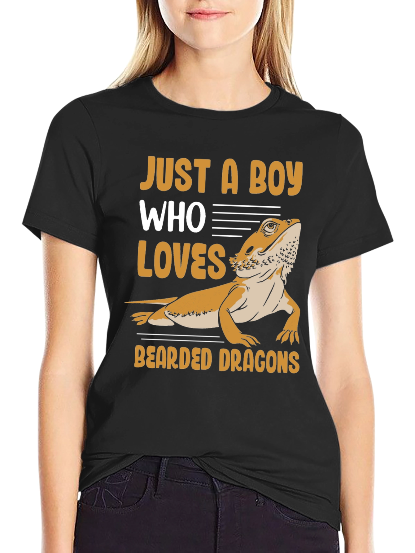 Boy Who Loves Bearded Dragons T-Shirt