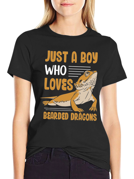 Boy Who Loves Bearded Dragons T-Shirt
