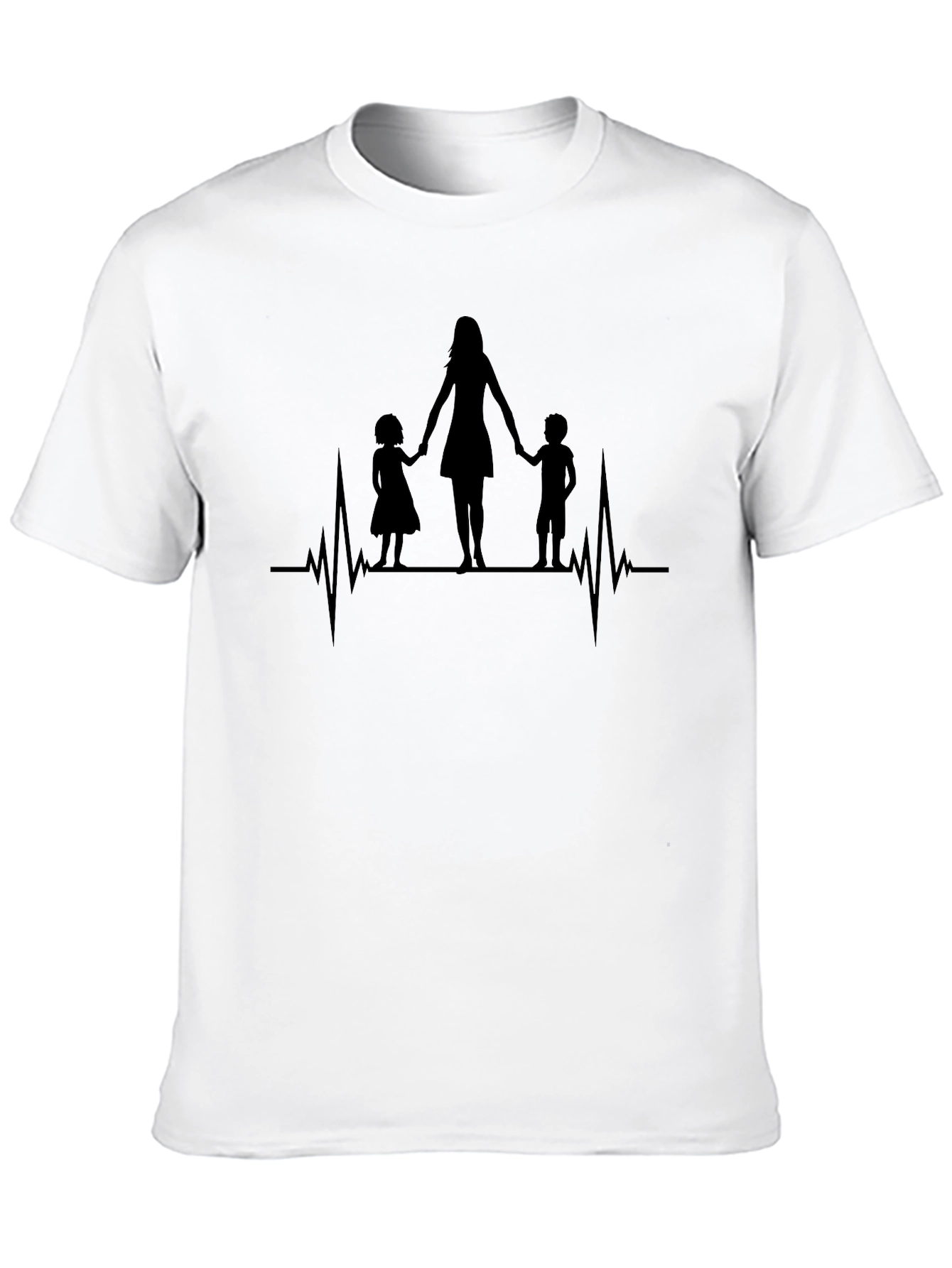 Mothers Heartbeat T-Shirt - Love Design