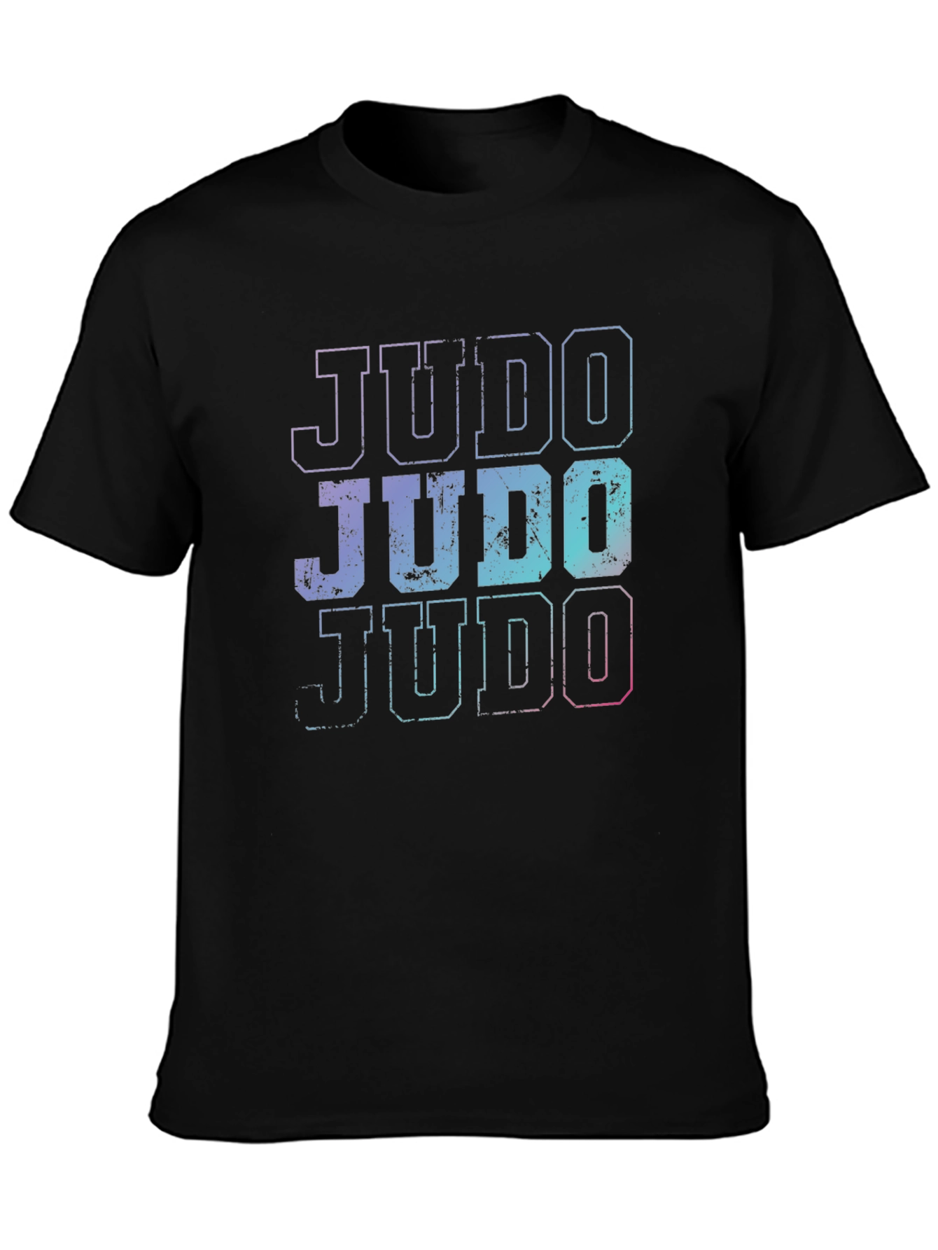 Retro Judo Graphic T-Shirt - Black