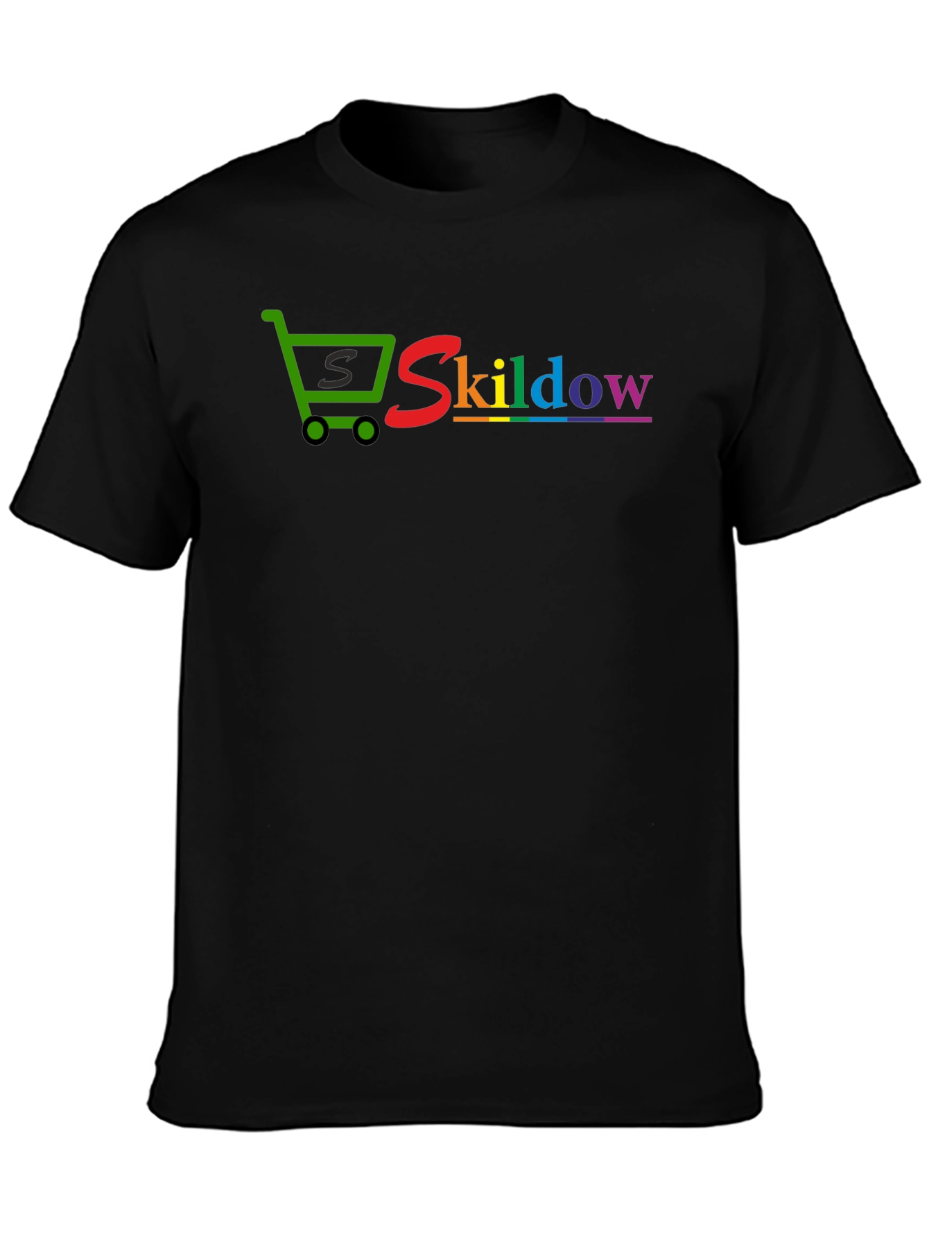 Skildow Rainbow Shopping Cart Graphic T-Shirt