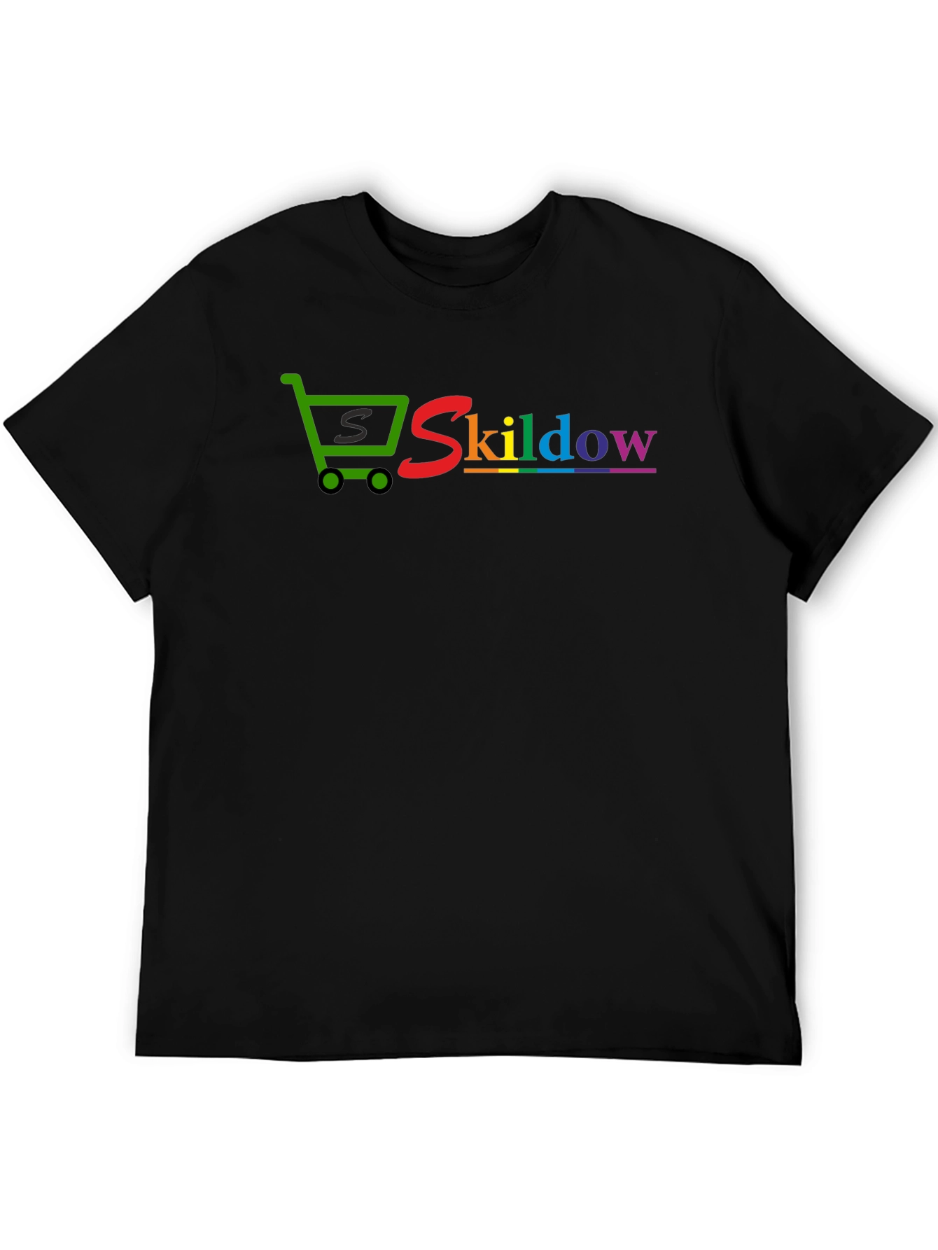 Skildow Rainbow Shopping Cart Graphic T-Shirt