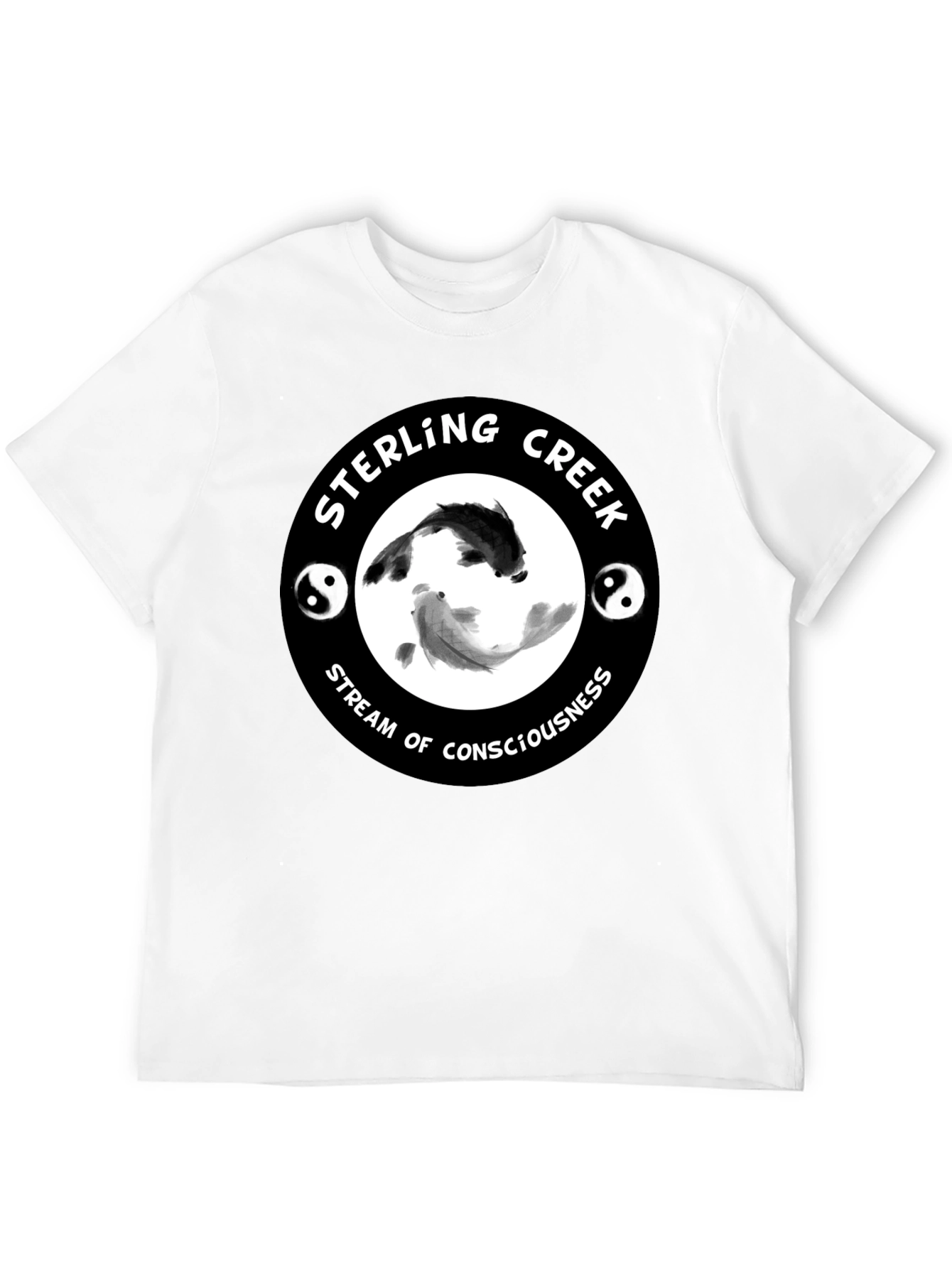Sterling Creek Yin Yang Koi T-Shirt - Black
