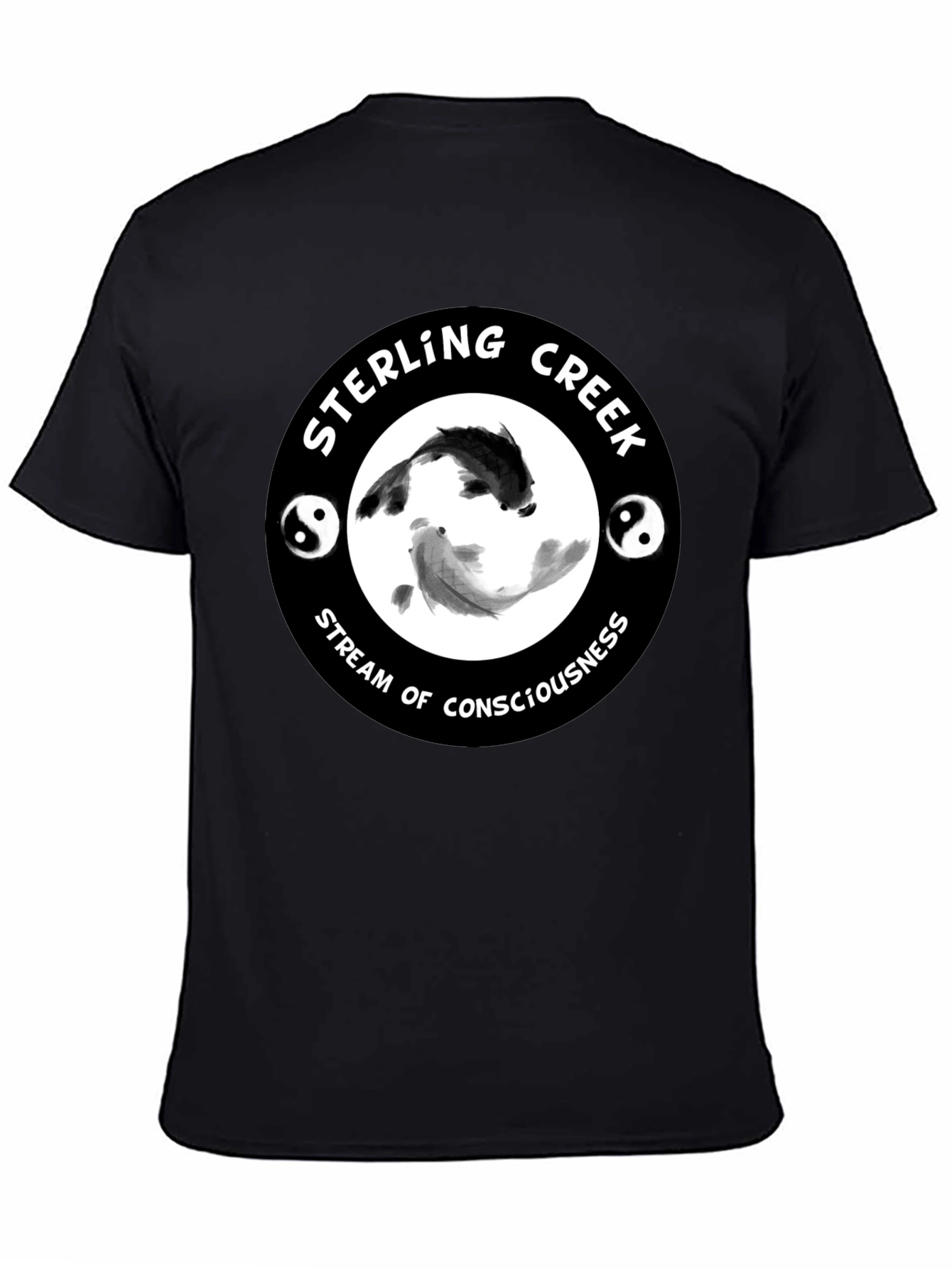 Sterling Creek Yin Yang Koi T-Shirt - Black