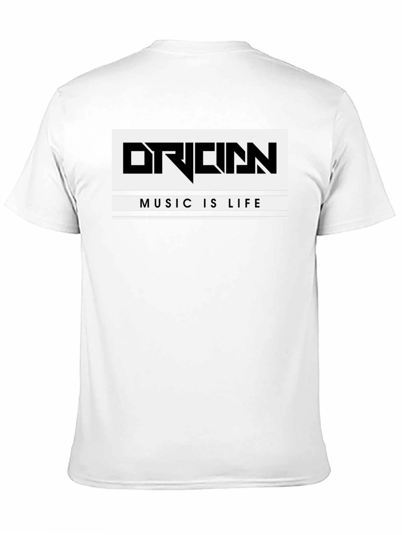 Origin Music is Life Graphic Black T-Shirt