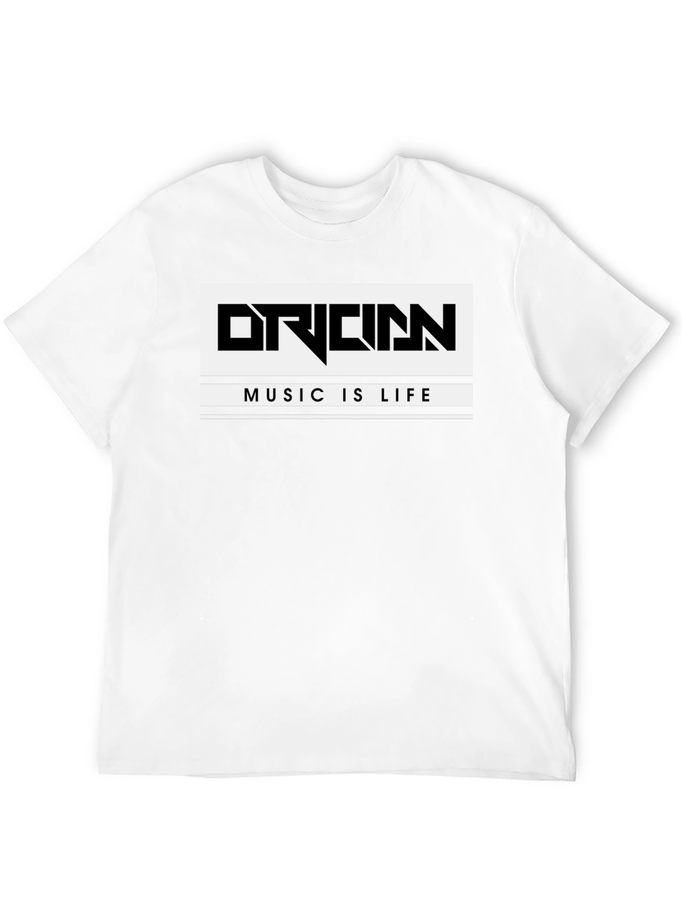 Origin Music is Life Graphic Black T-Shirt