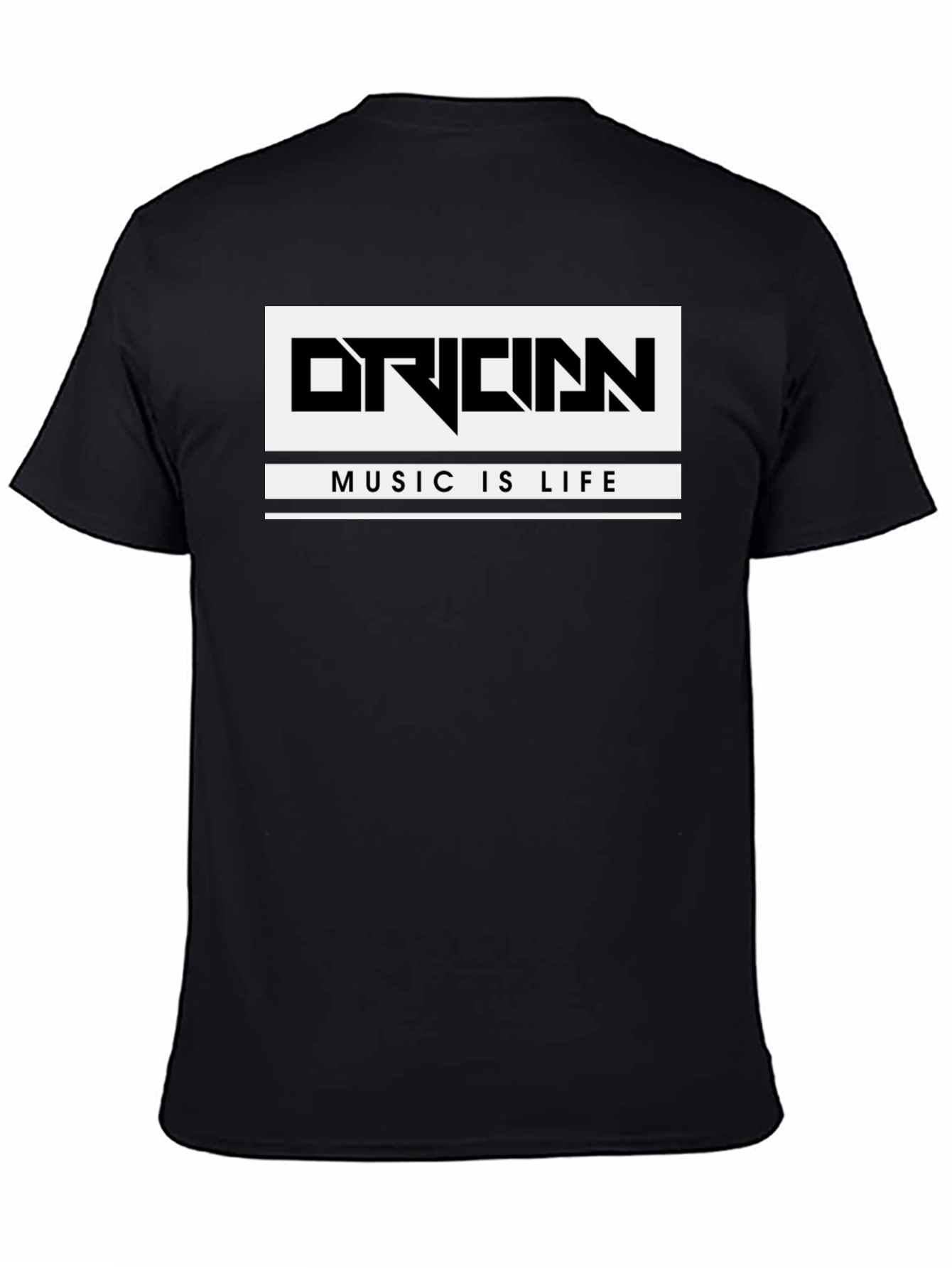 Origin Music is Life Graphic Black T-Shirt