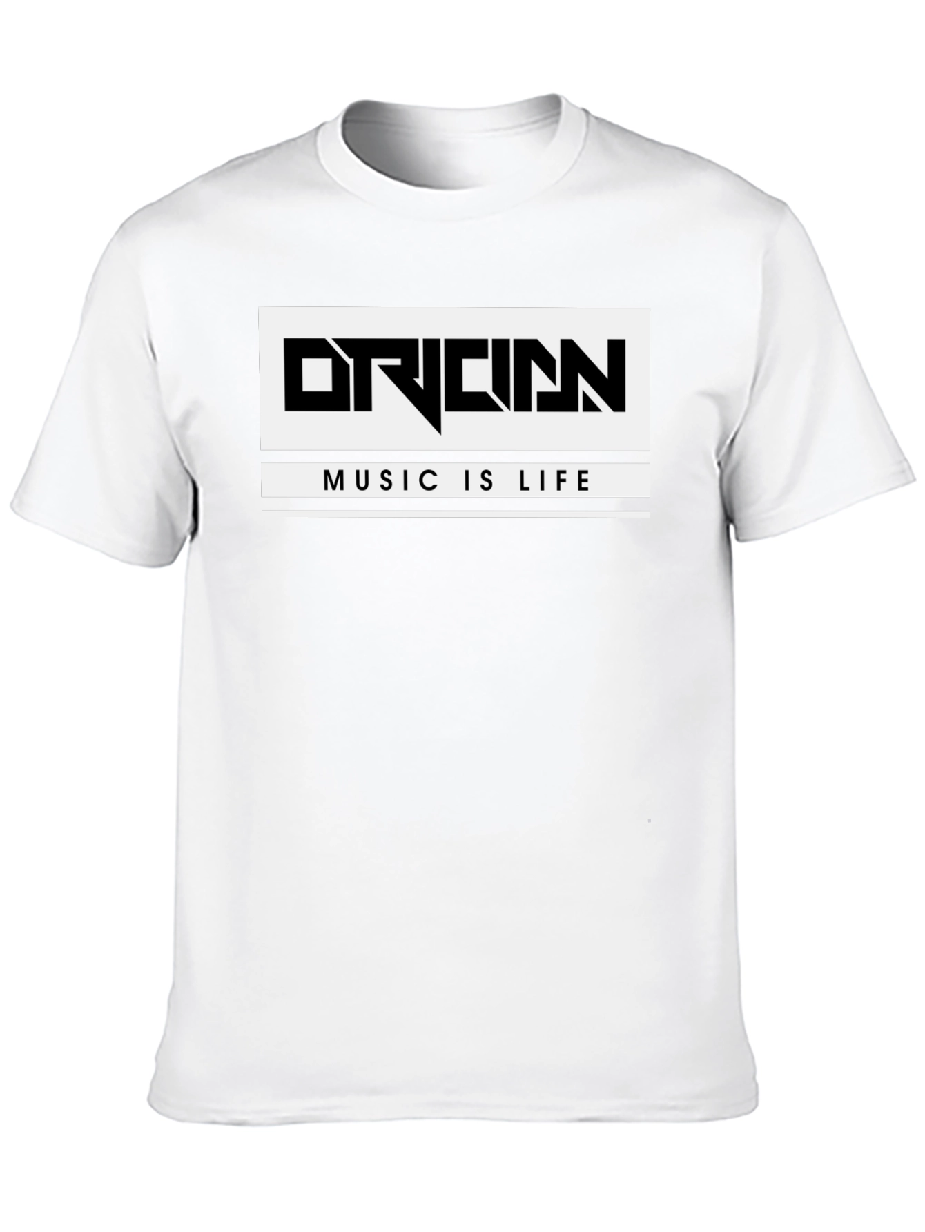 Origin Music is Life Graphic Black T-Shirt