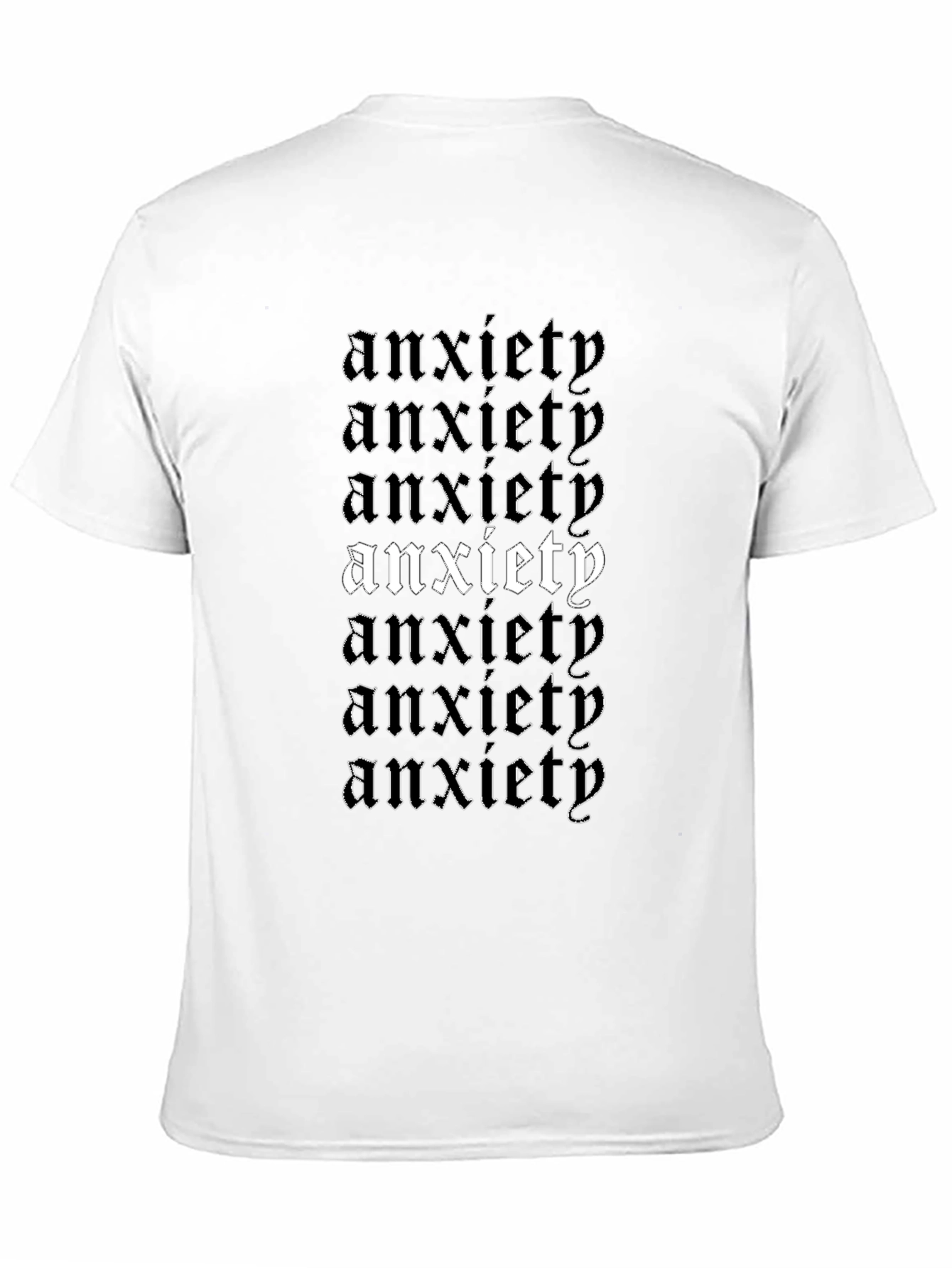 Anxiety Graphic Tee - Black