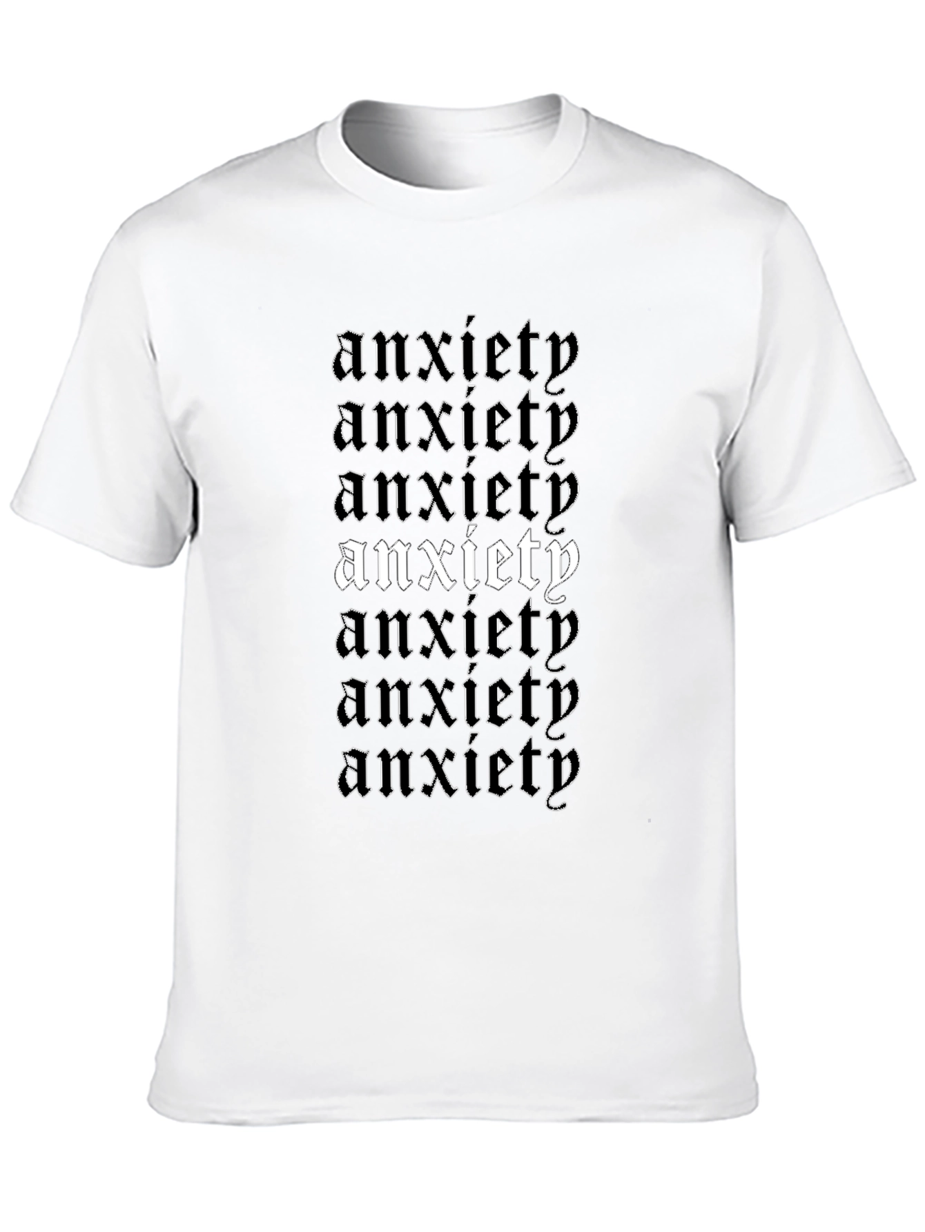 Anxiety Graphic Tee - Black