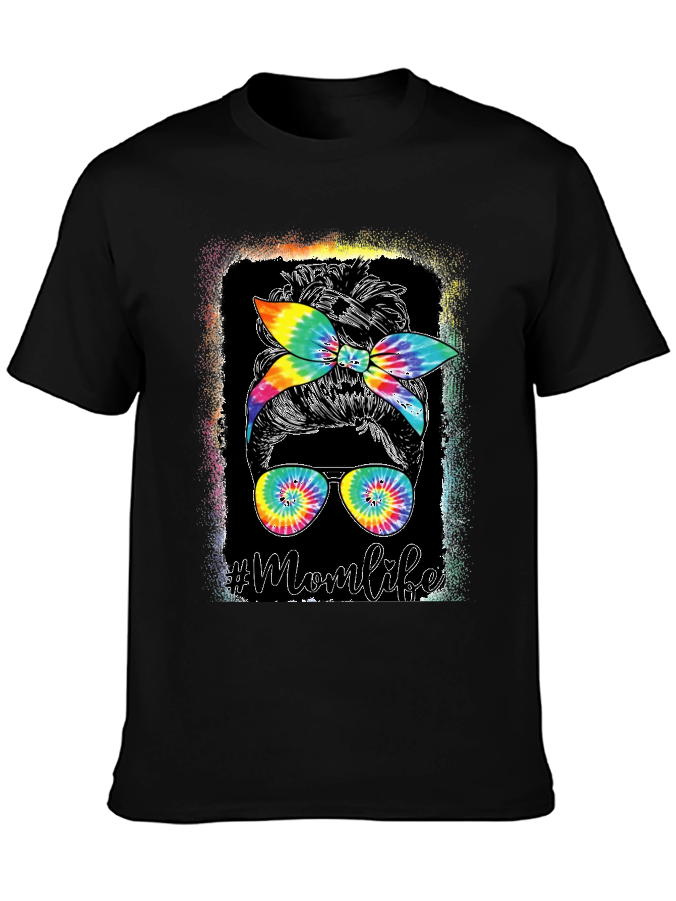 Mom Life Tie Dye Graphic Tee