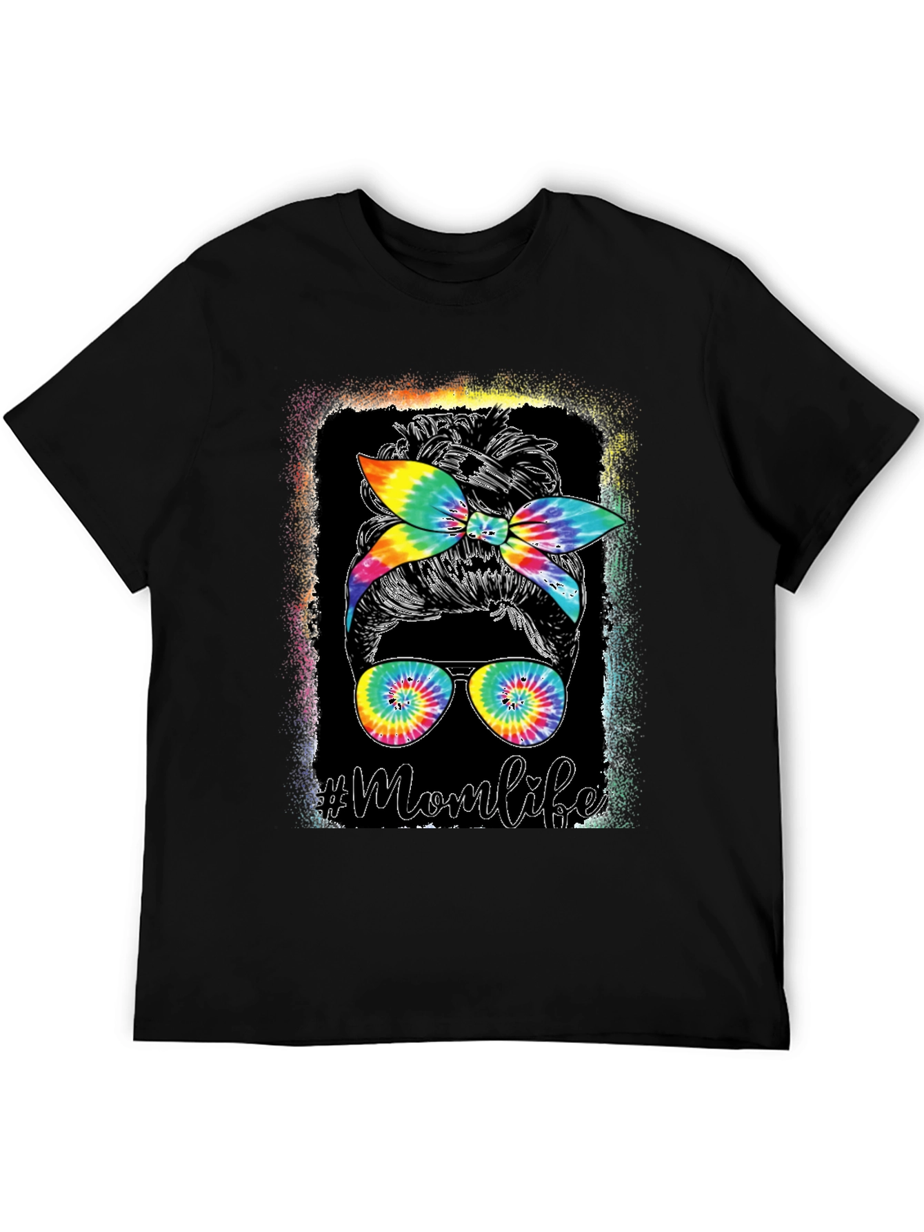 Mom Life Tie Dye Graphic Tee