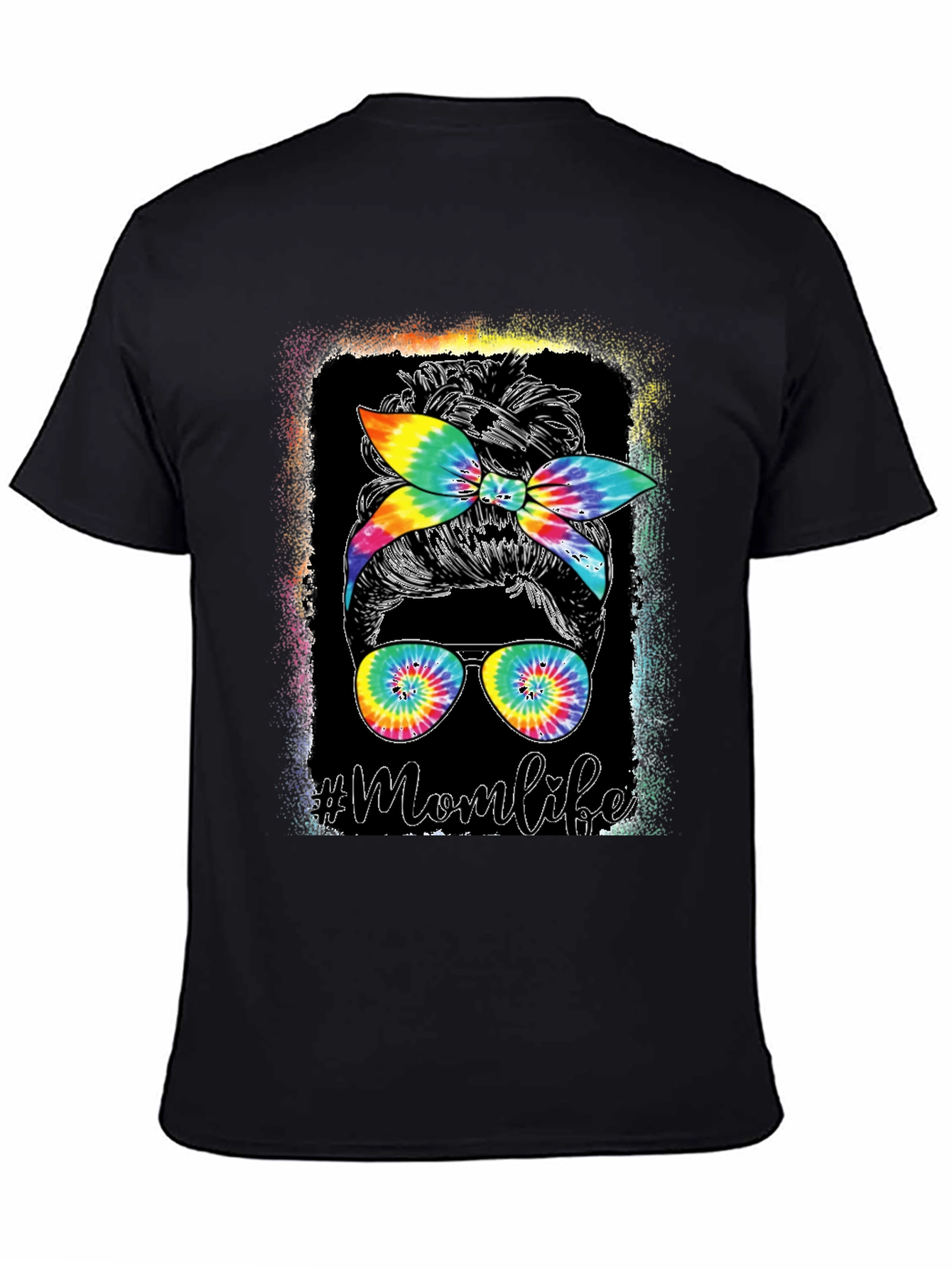 Mom Life Tie Dye Graphic Tee