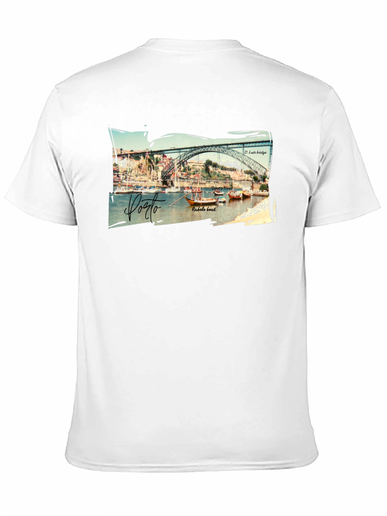 Porto Portugal Graphic Tee - Black