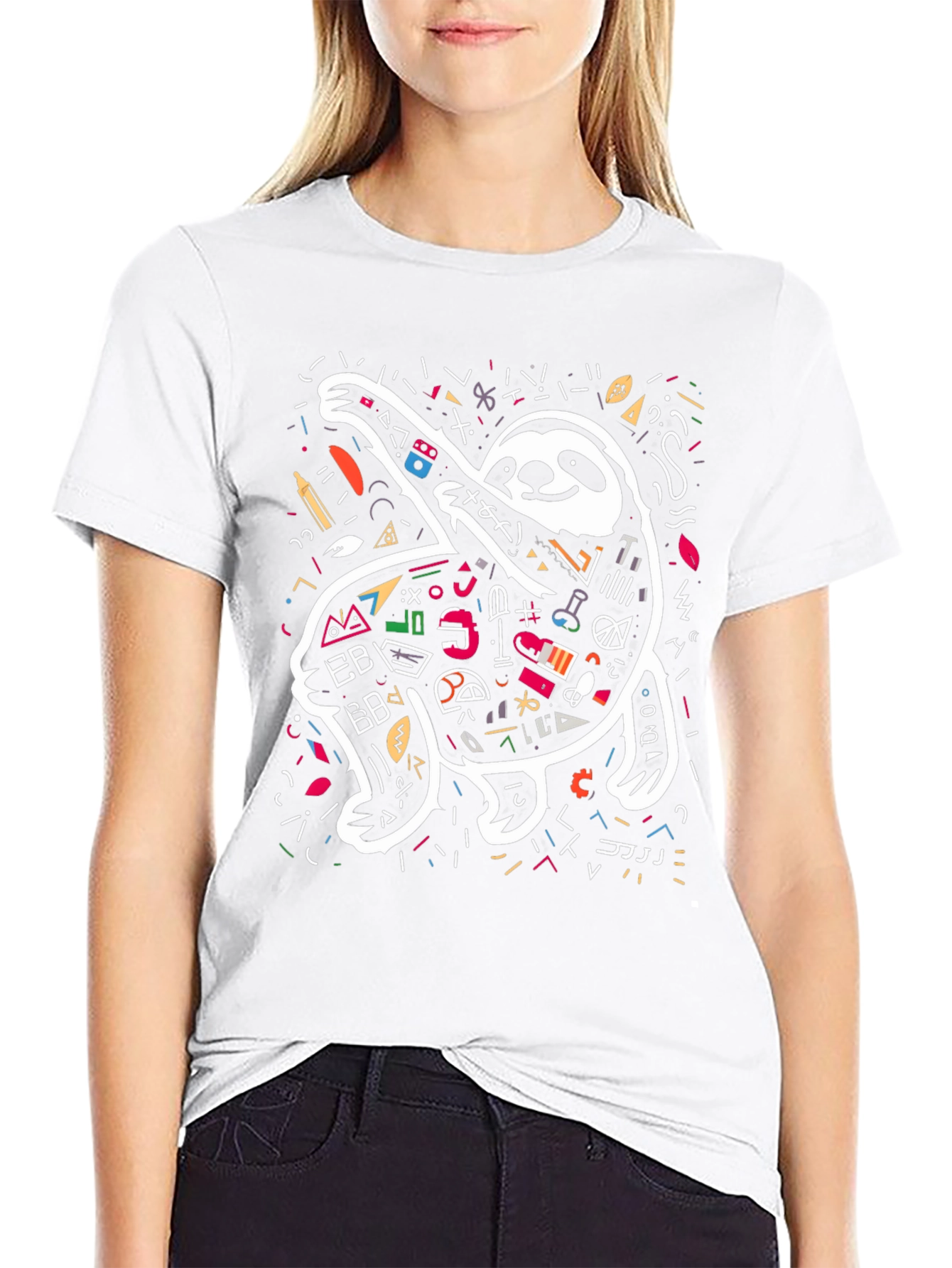 Sloth Scribble Tee - Unique Graphic T-Shirt
