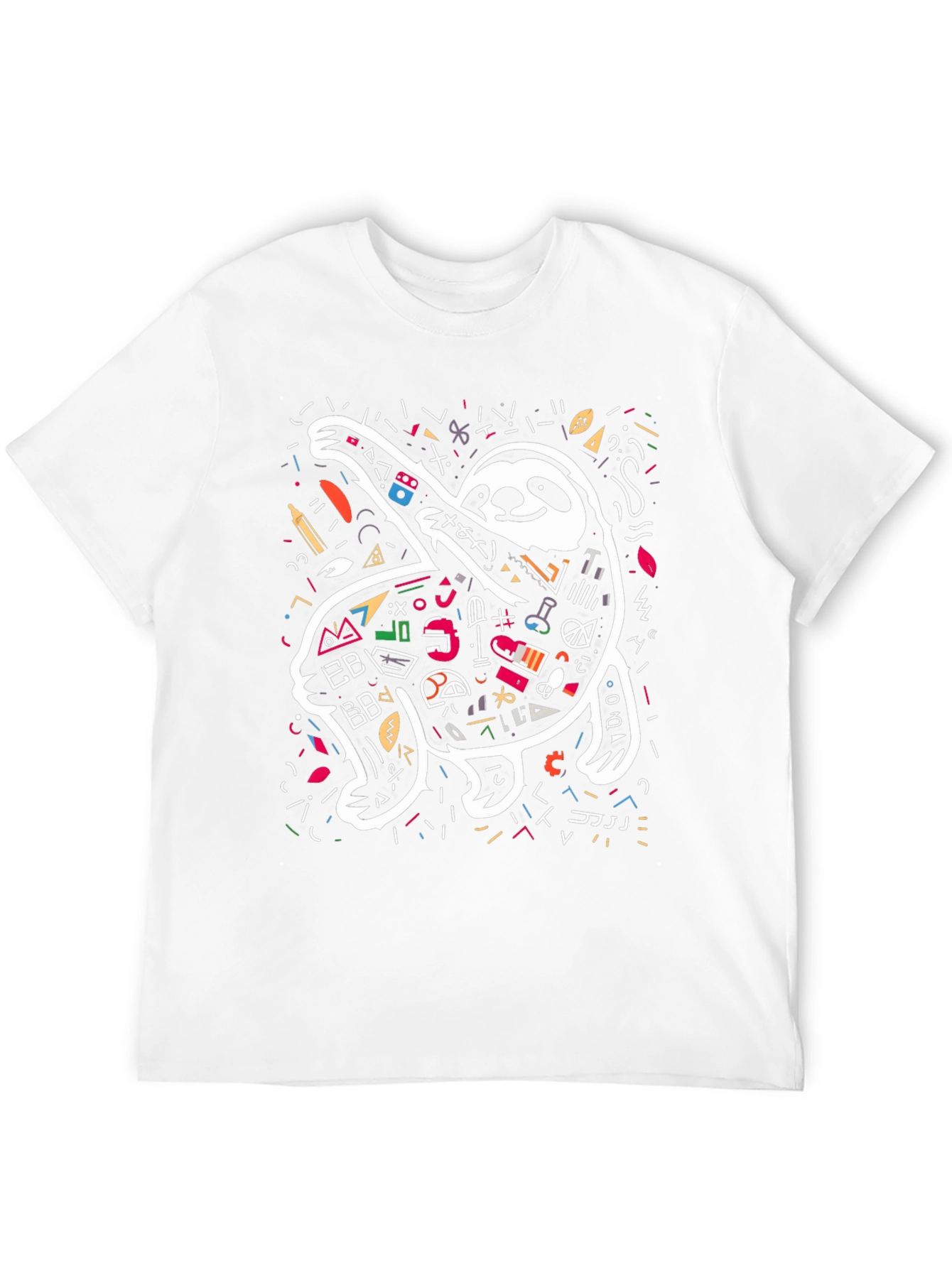 Sloth Scribble Tee - Unique Graphic T-Shirt