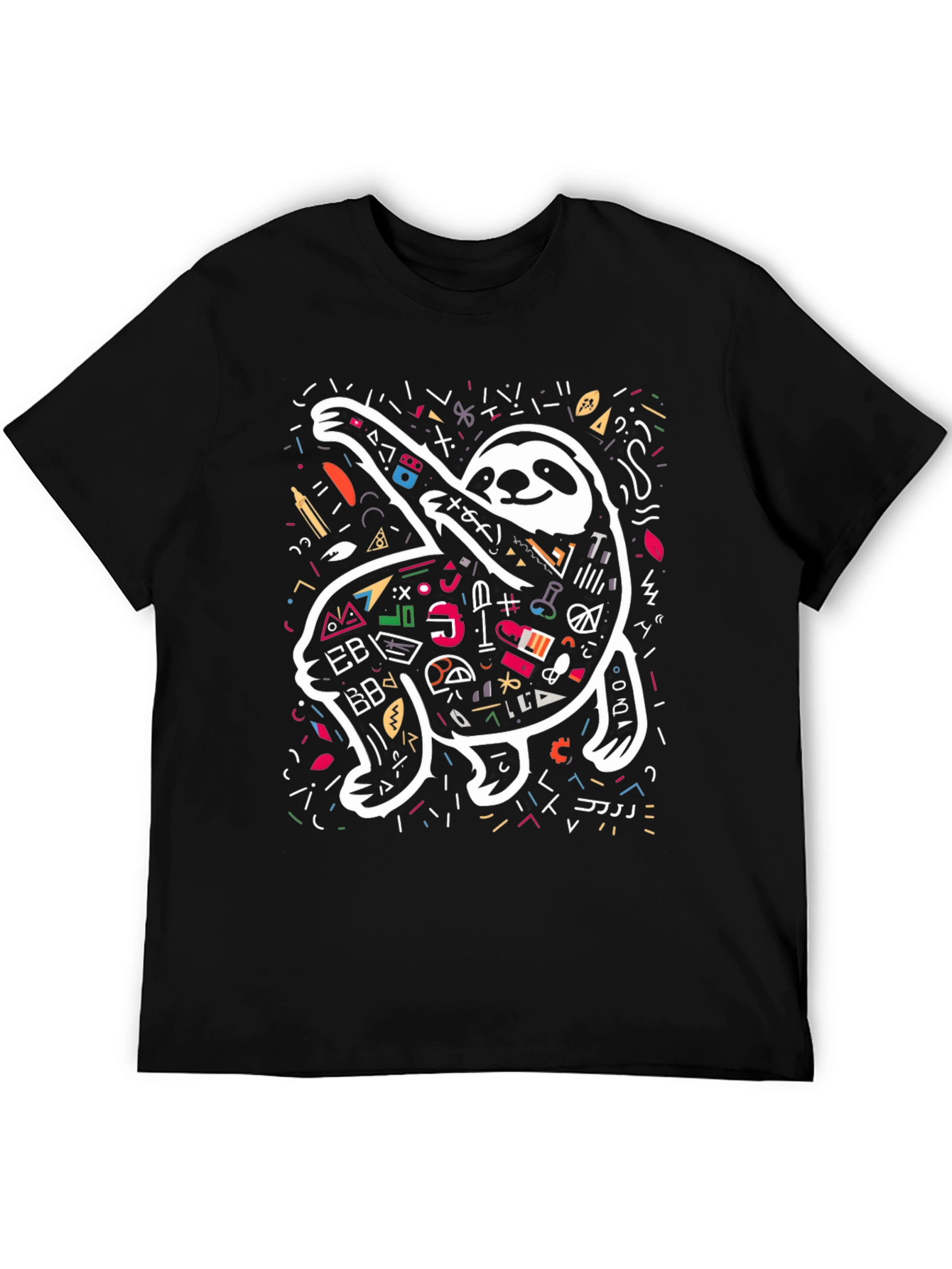 Sloth Scribble Tee - Unique Graphic T-Shirt